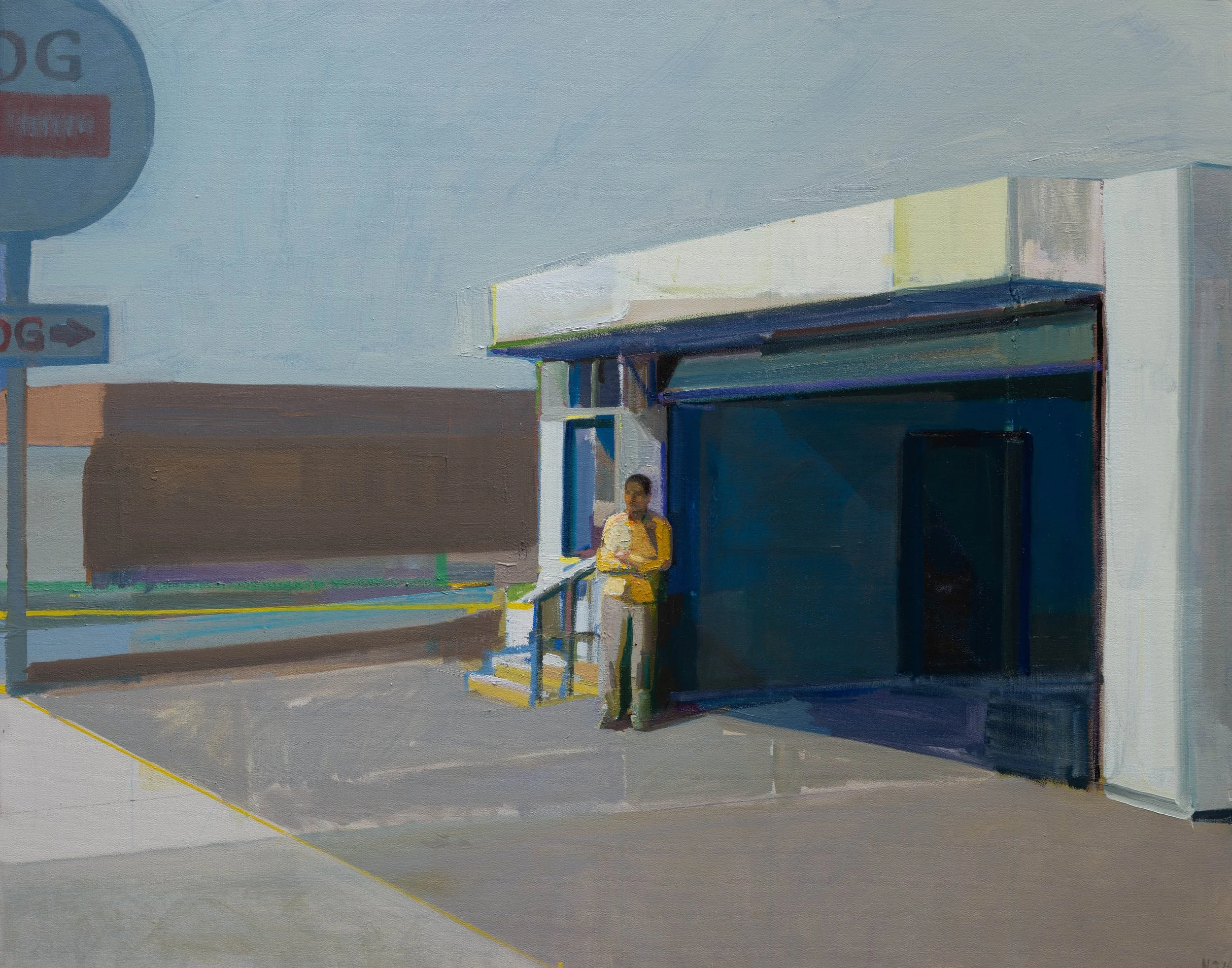 The Garage, Oil on Canvas, 35"X44", 2026