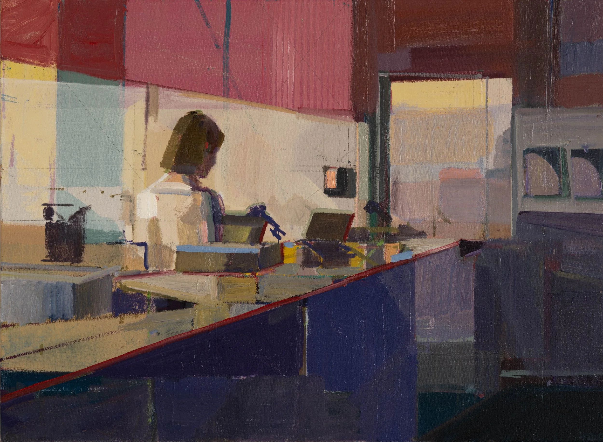 Scanner, Oil on Canvas, 22"X30", 2026