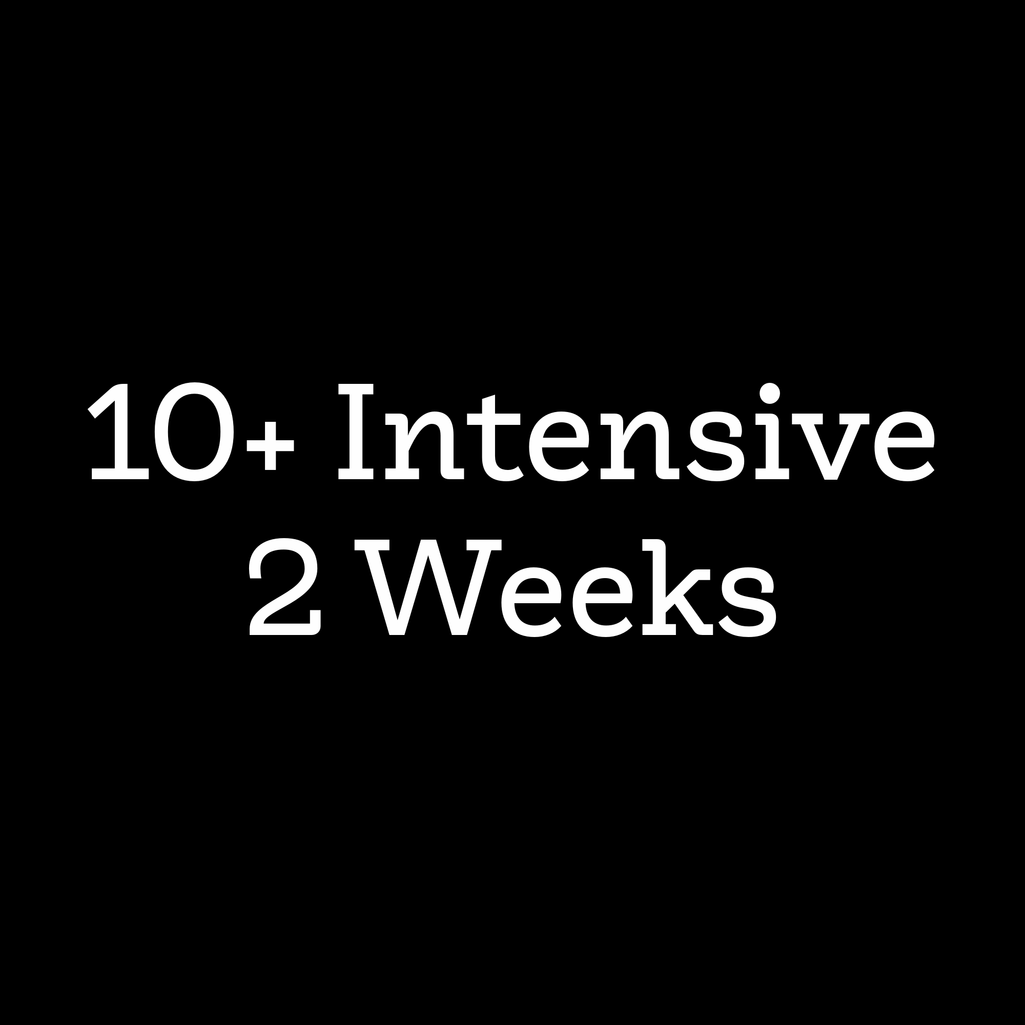 2 Week 10+ Summer Intensive