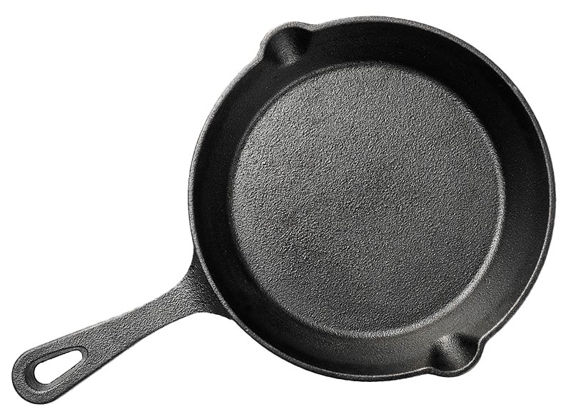 XLNT Foods Cast Iron Skillet for Cornbread Recipe