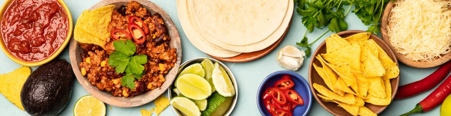 XLNT Foods Best Tamale Side Dishes Mexican food Ingredients salsa avacados tortilla chips cheese cilantro peppers lime garlic