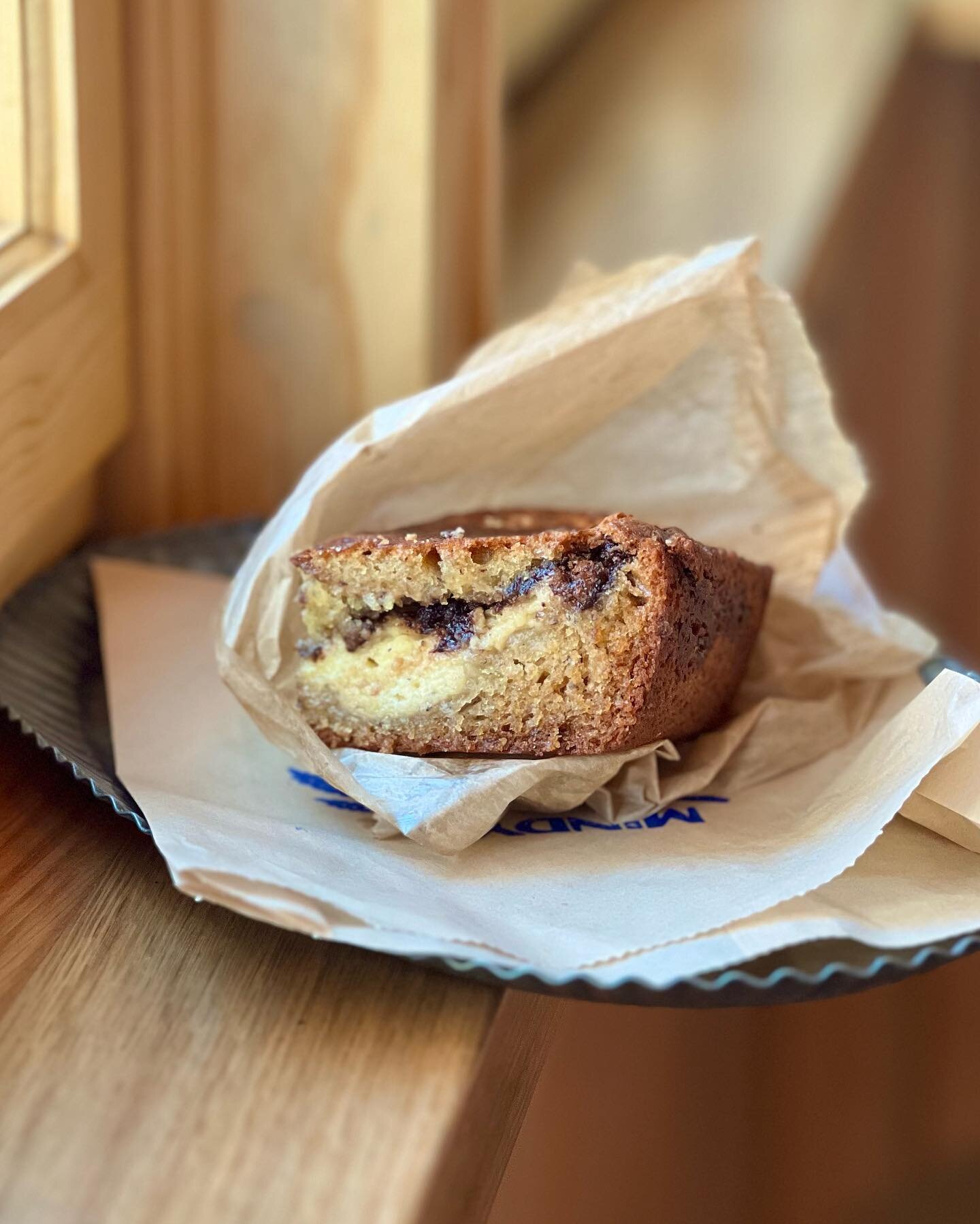 Up close and personal with our Banana &ldquo;Yum Yum&rdquo; Cake. 

One of @mindysegal &lsquo;s favorite recipes that was passed on to her from our dear Shirley, her mother, and reworked hundreds of times. 

This version has banana cake, cheesecake, 