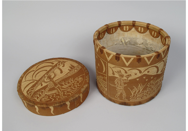 Etched Birchbark Box