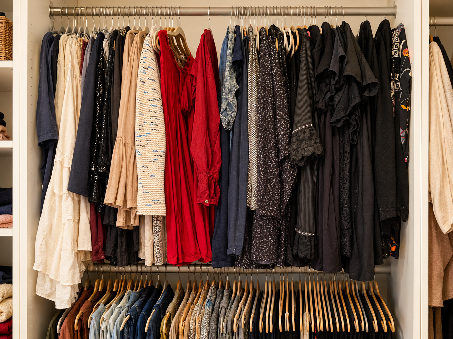 Organized Hanging Dresses