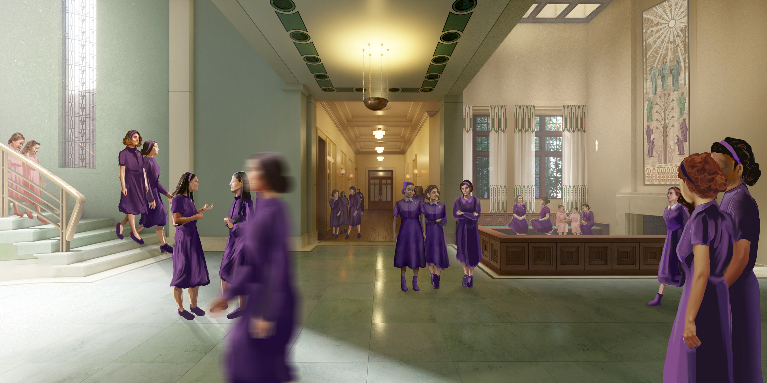 Academy Lobby_Concept_View 1_WIP_BW_20250314.png