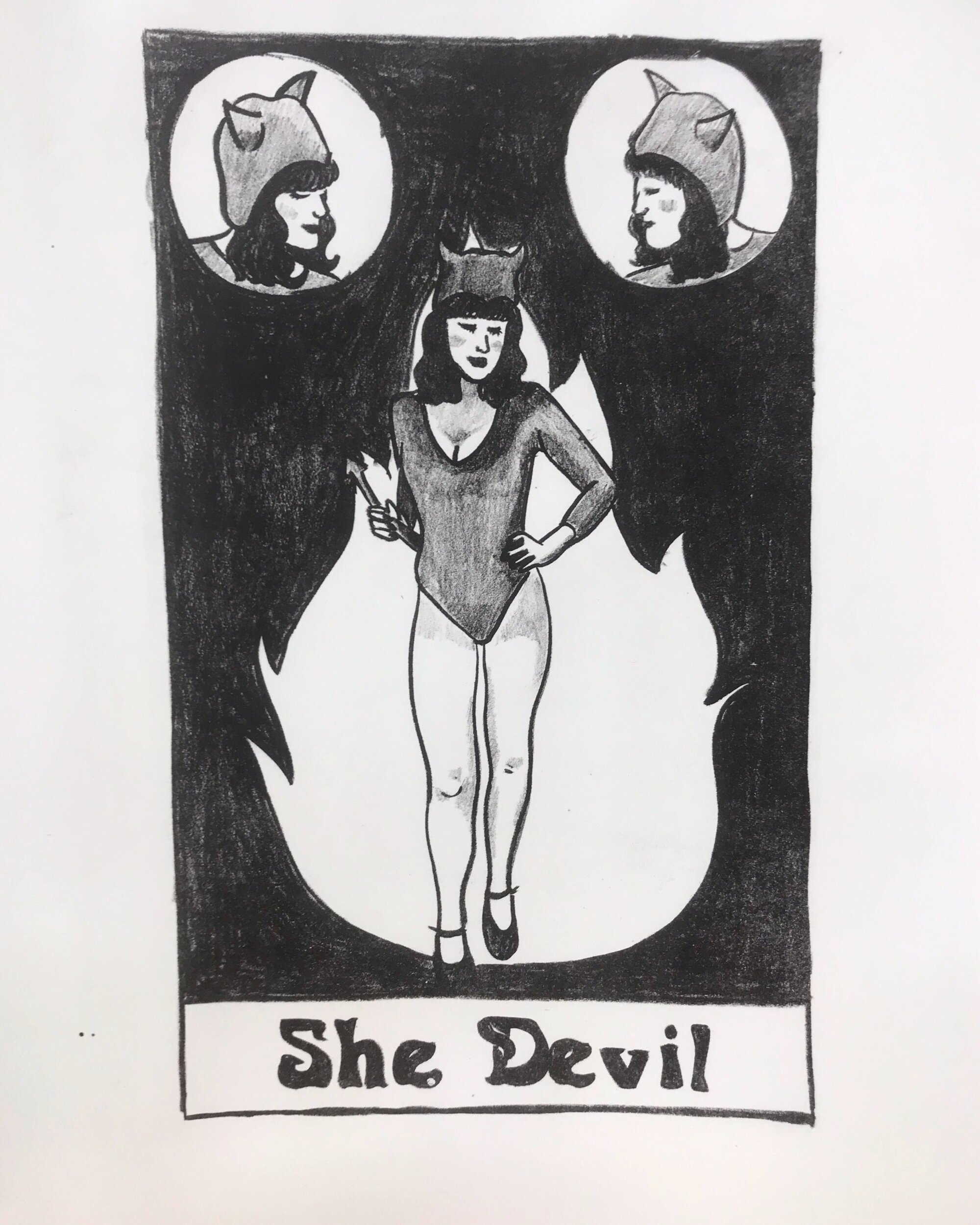 She Devil Tarot (black & white)