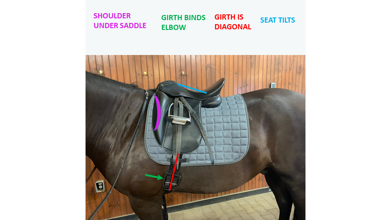 When saddles slide forward: causes and solutions