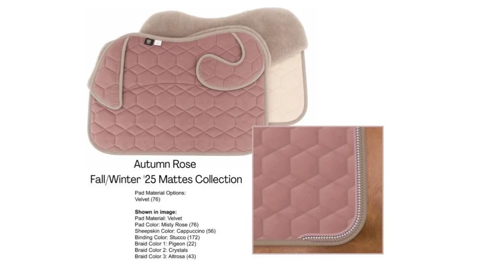 Autumn Rose TWO PART CUSTOM EQ PAD - Fall/Winter '25 Mattes Collection