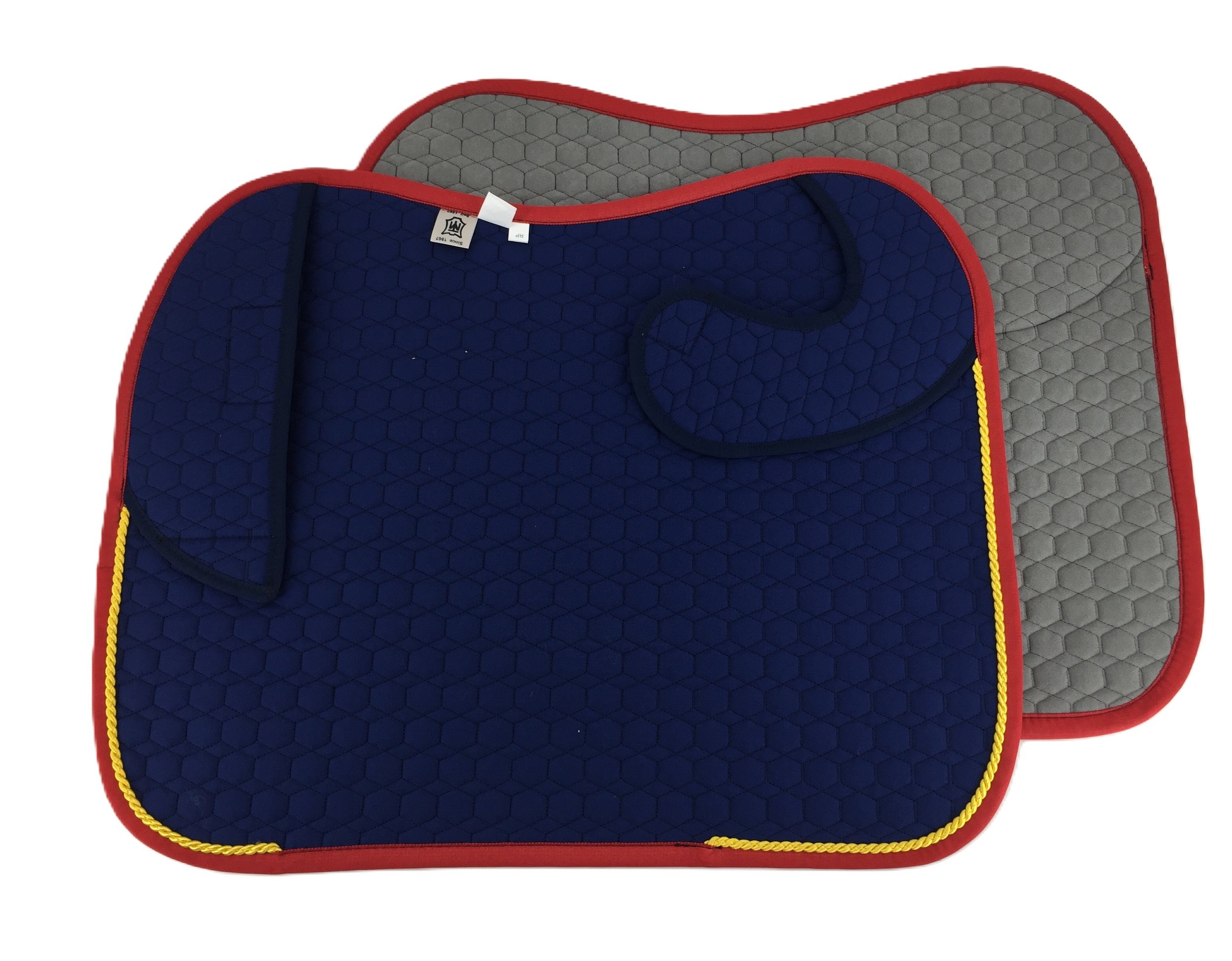 Cotton quilting unlined blue with cherry binding and mais braid.jpg