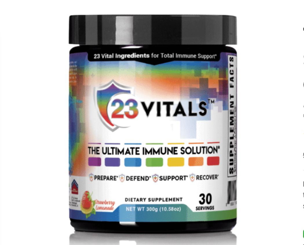 23 Vitals: Supplement Sales Page