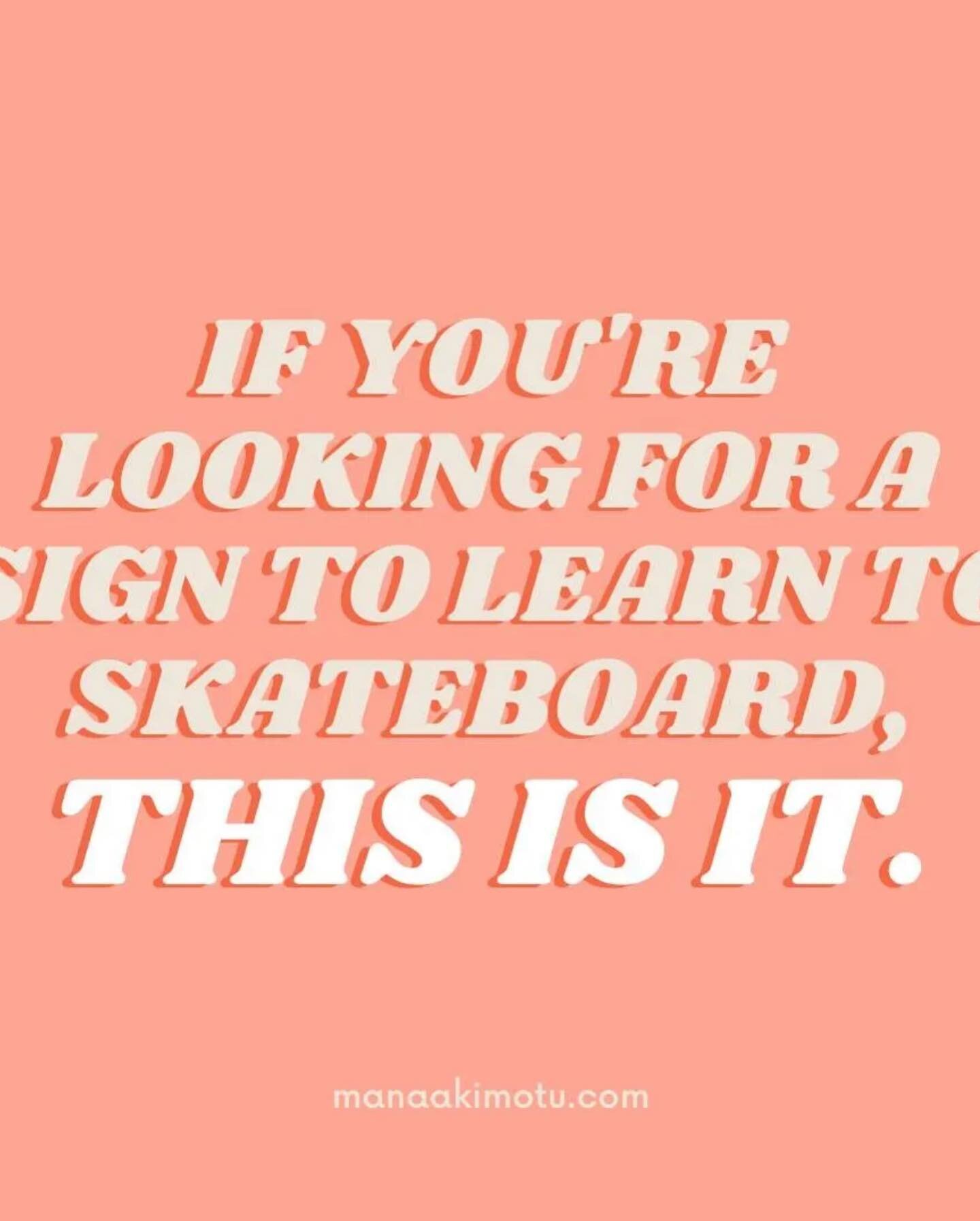 Introducing the latest small business listed on the Betty directory: @manaaki_motu 

Gina Reed is a skateboard coach specialising in low-risk, high joy coaching for wāhine! 

She has put together an amazing online coaching course to get you up skatin