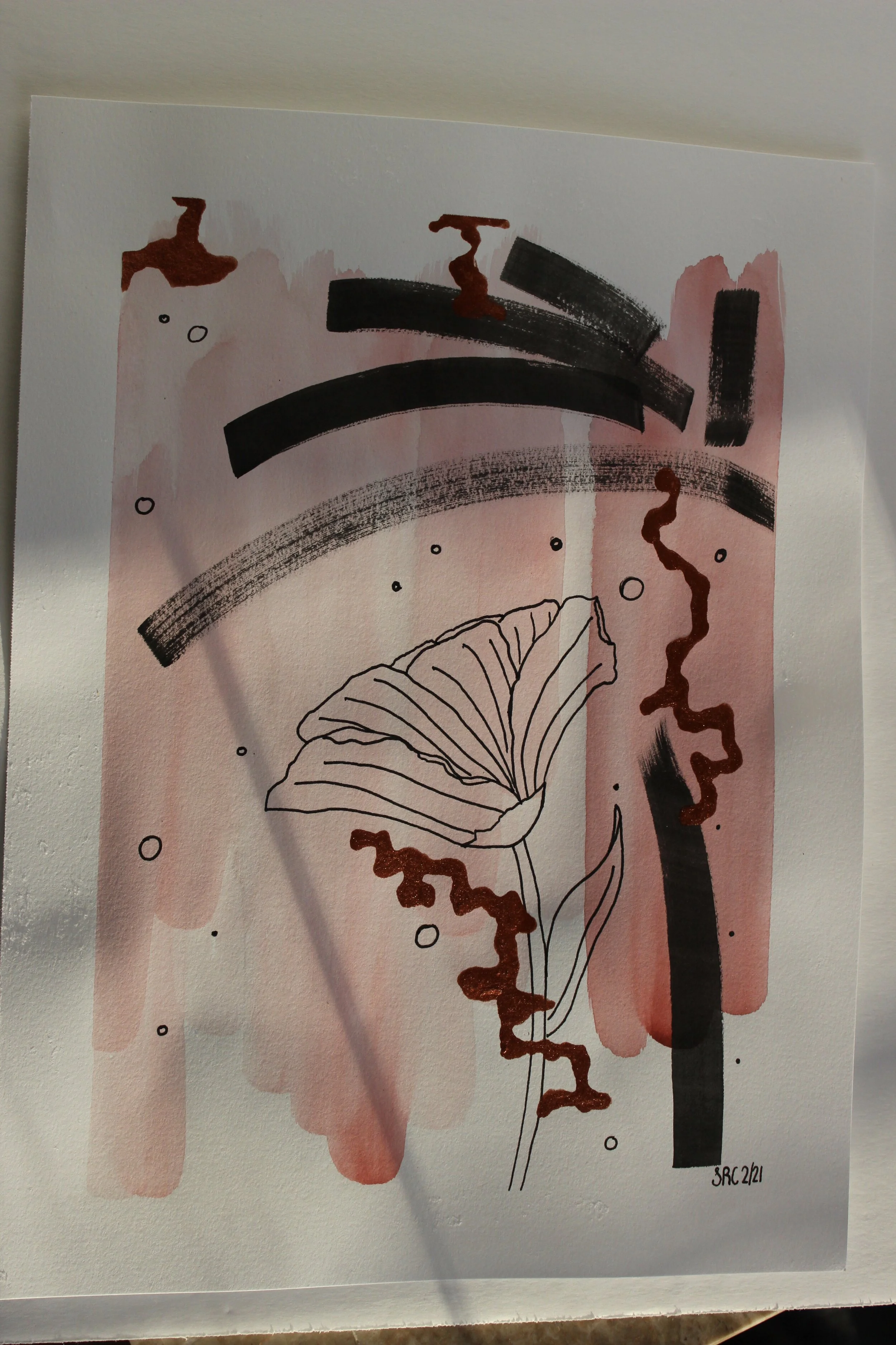 Burgundy Pink Flower