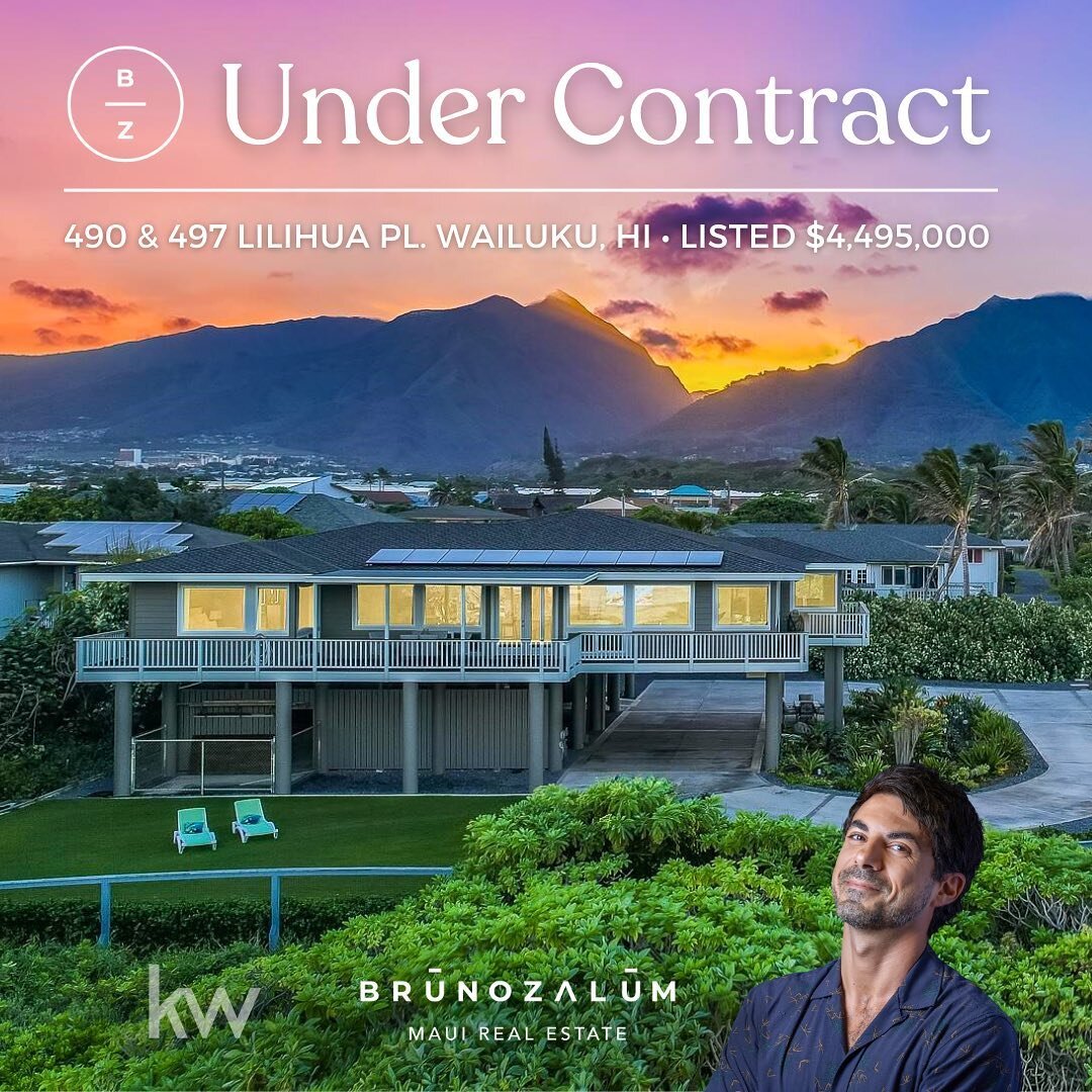 U N D E R 🤝 C O N T R A C T &bull; So excited for securing this incredible oceanfront paradise for my buyers &mdash; with not one but TWO modern Hawaiian pole homes on 4.5 acres of North Shore bliss! 

📍 490 &amp; 497 Lilihua Pl Wailuku, HI 96793 ?