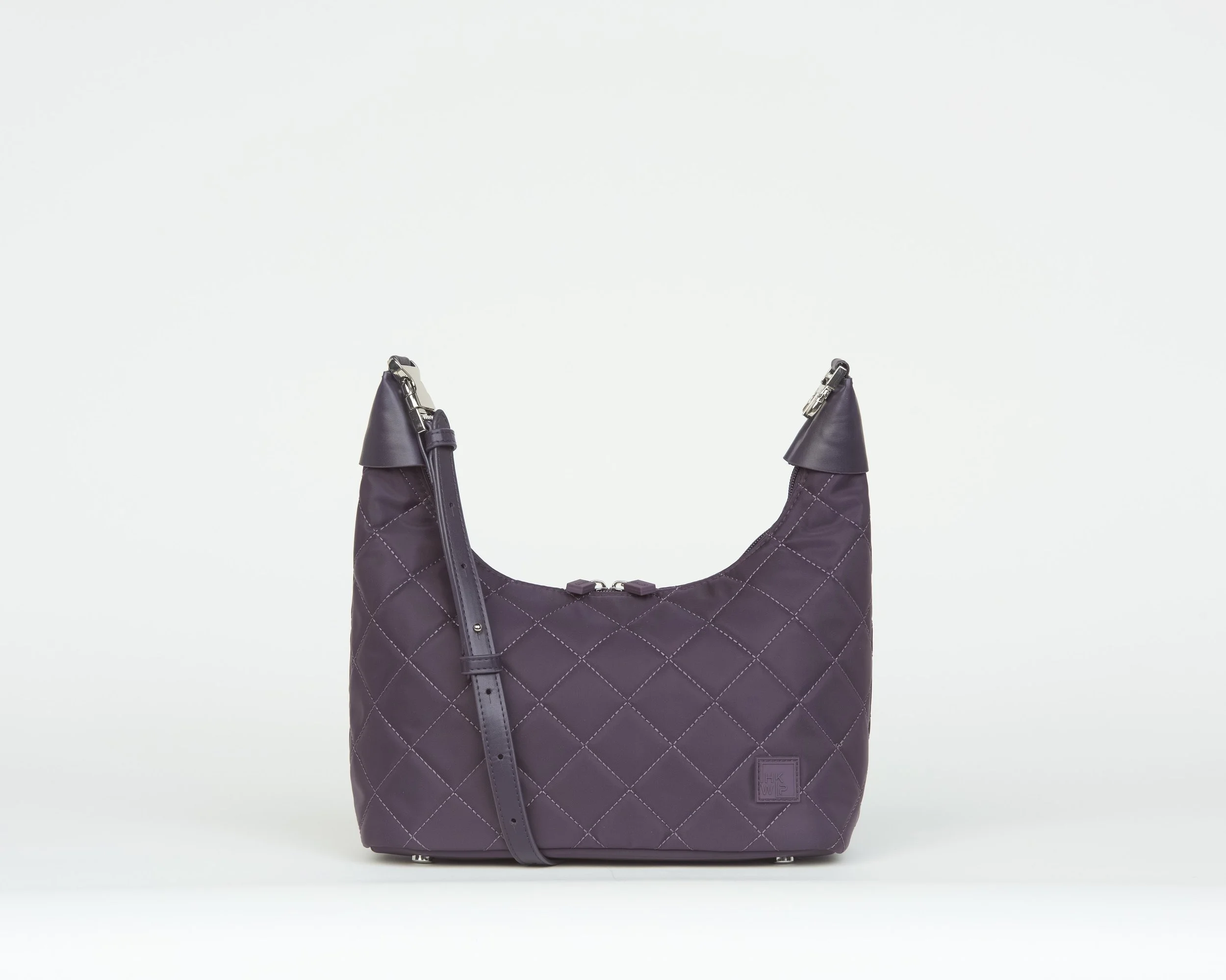 THE CLIQUE CONVERTIBLE QUILTED CROSSBODY - DARK PLUM