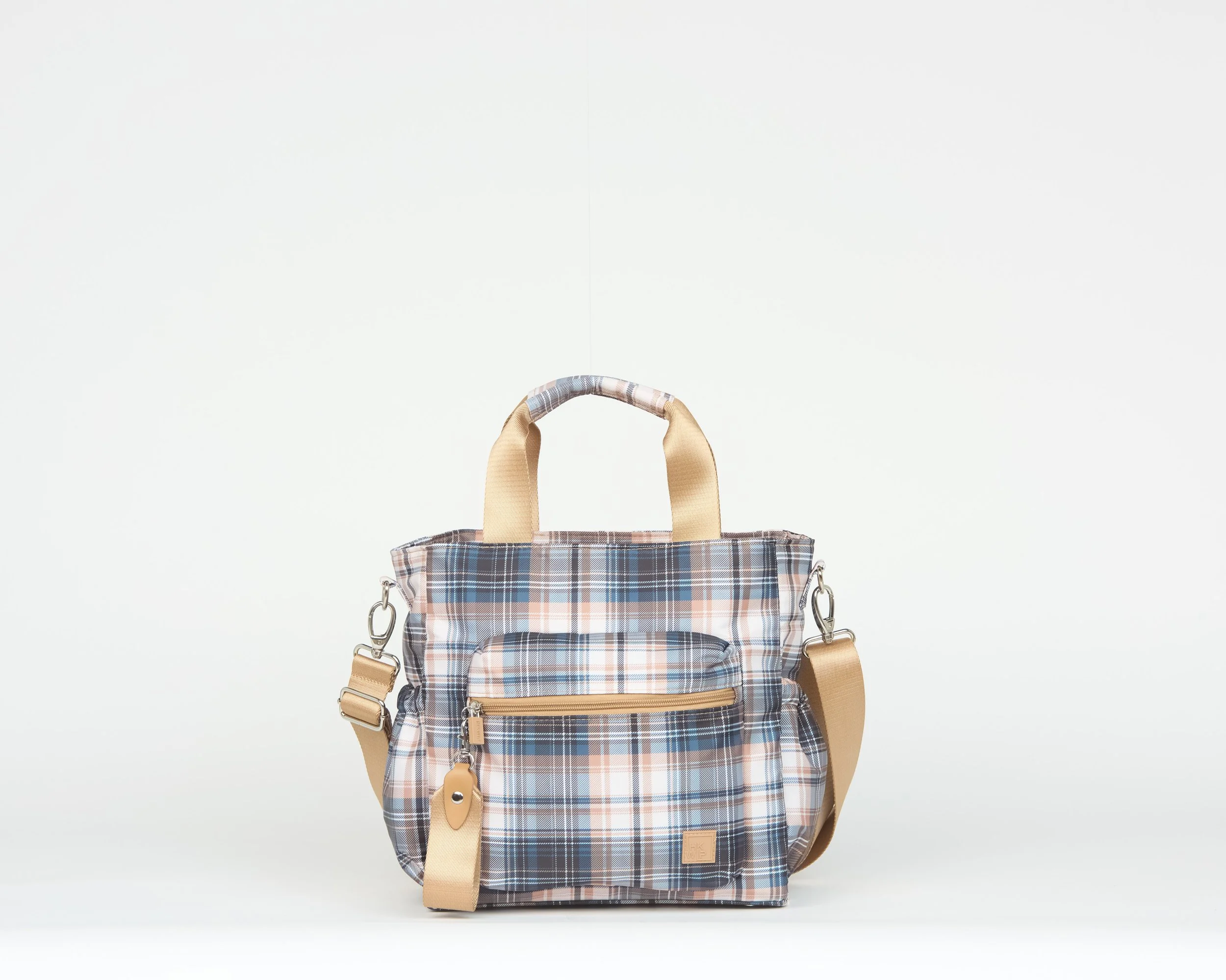 THE CARRIED AWAY CONVERTIBLE TOP HANDLE TOTE CROSSBODY - POSITIVELY PLAID