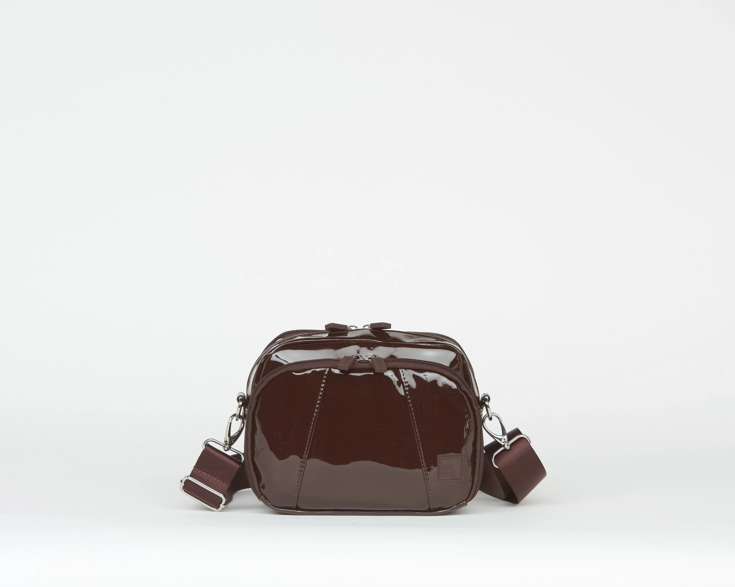 THE MODERN MOMENT CROSSBODY - PATENT TRUFFLE