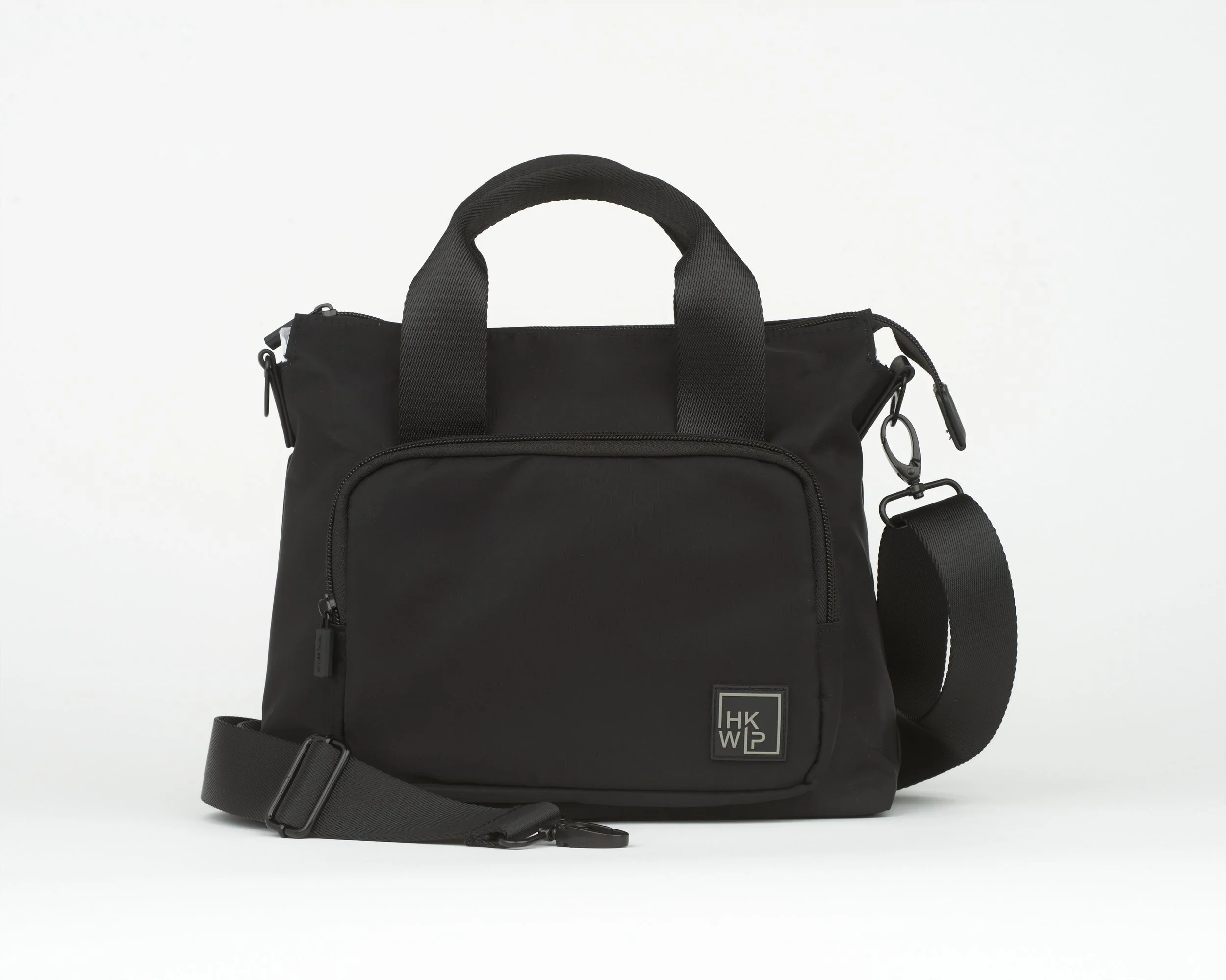 THE MINI TOTE WITH CROSSBODY STRAP - BLACK