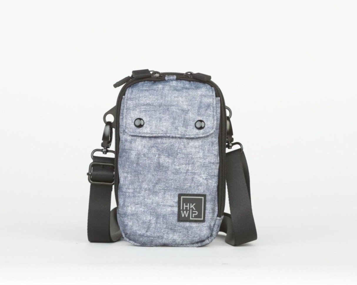 THE EVERYDAY ESSENTIALS CROSSBODY BAG - DENIM WASH CHARCOAL
