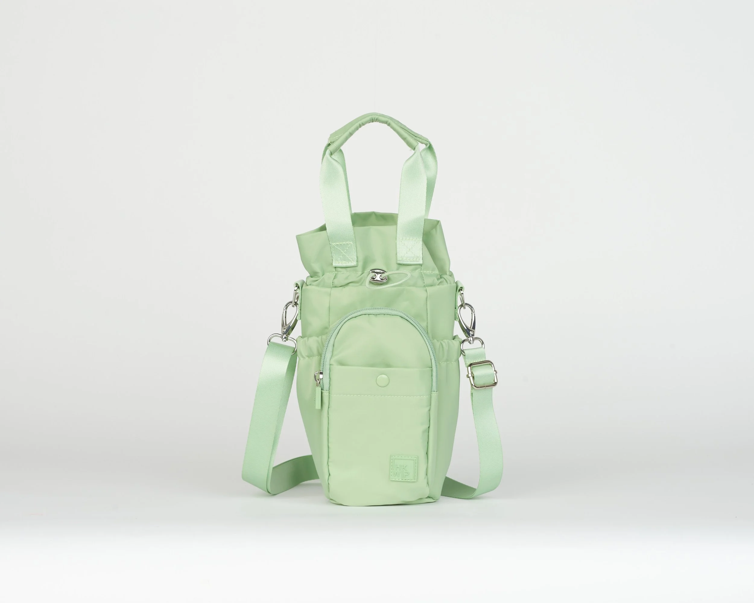 THE INSULATED WATER BOTTLE CROSSBODY CADDY - SAGE
