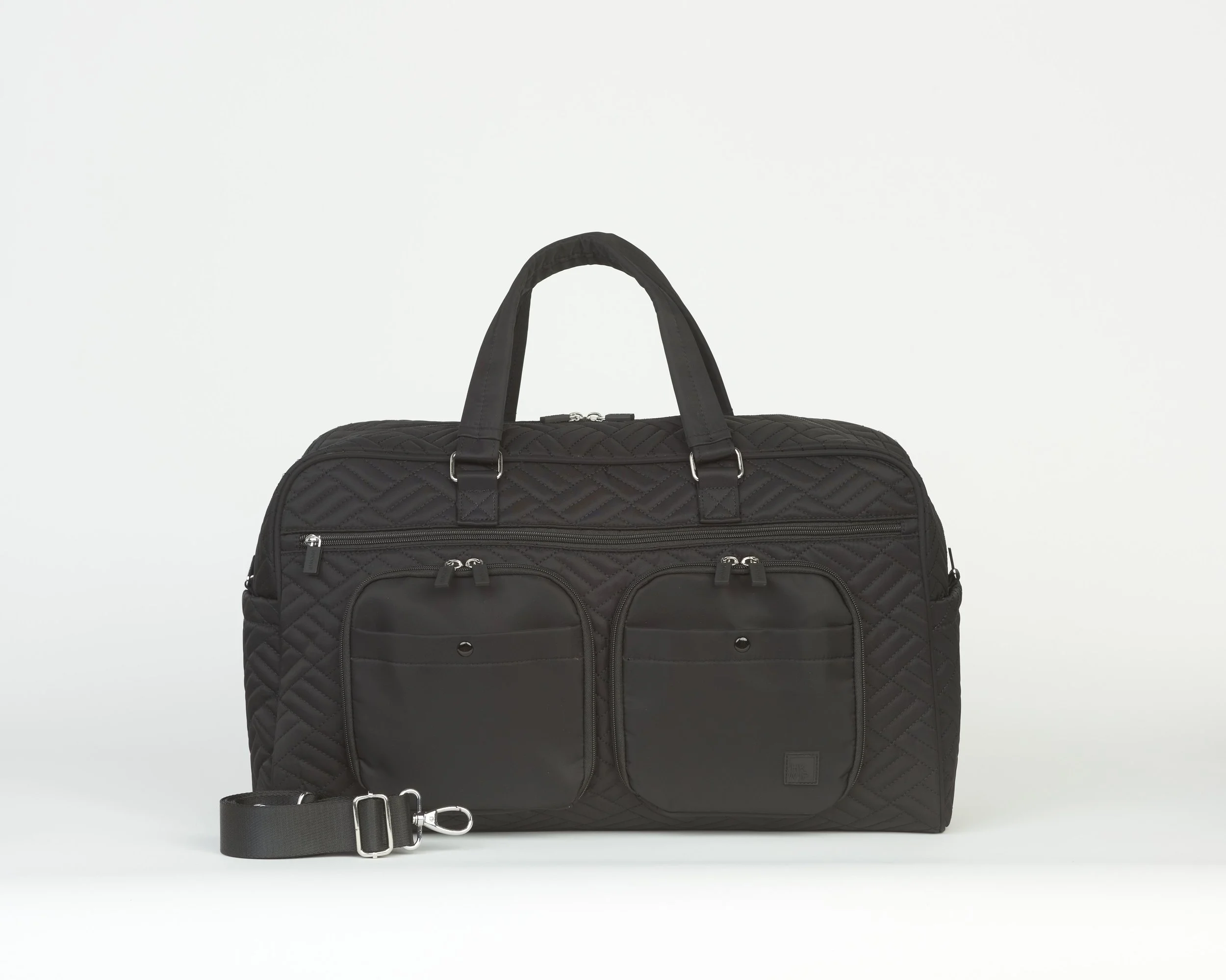 THE QUILTED CARGO CATCHALL WEEKENDER - BLACK