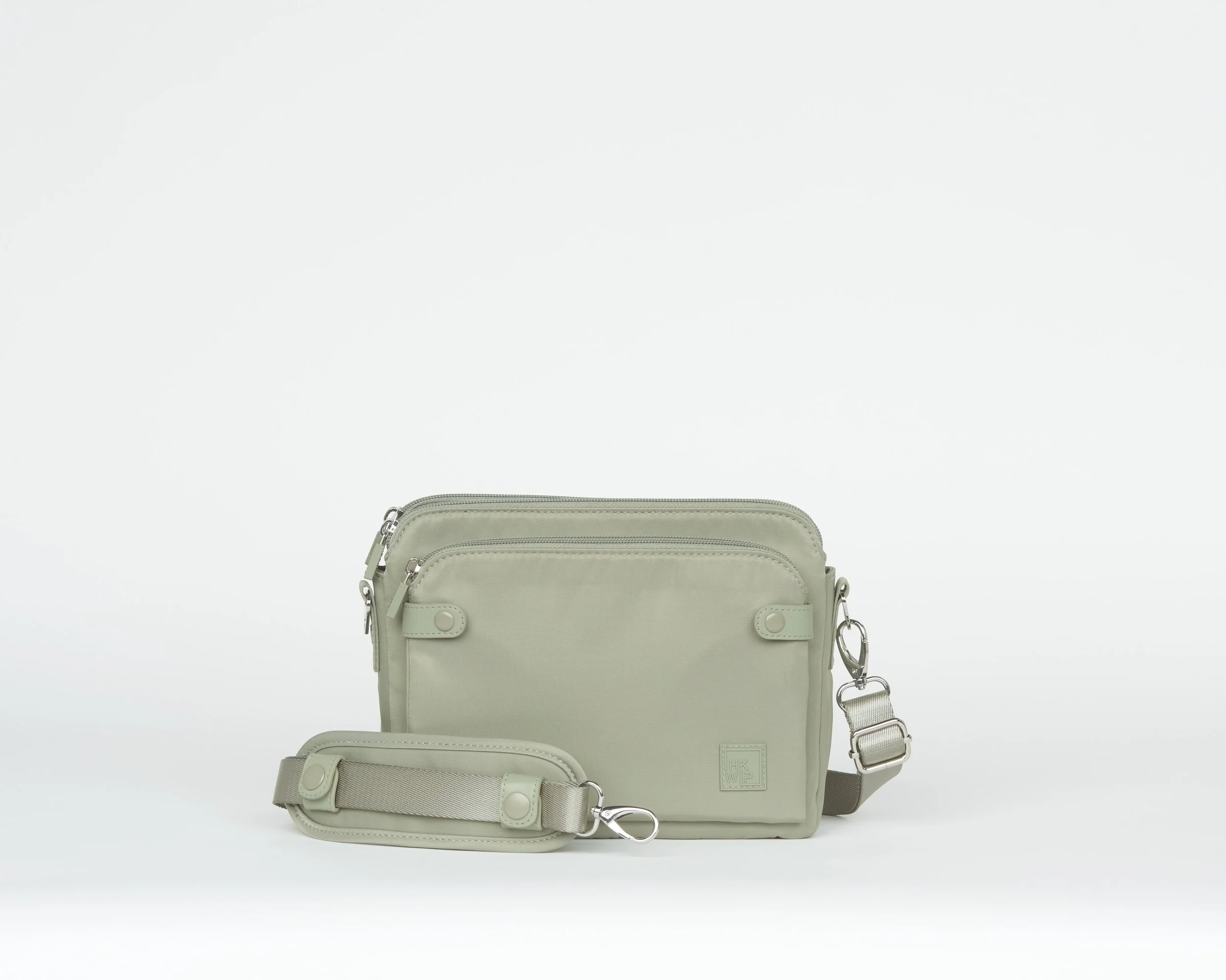 THE CHAMPION CROSSBODY WITH PADDED SHOULDER STRAP - ARMY SAGE