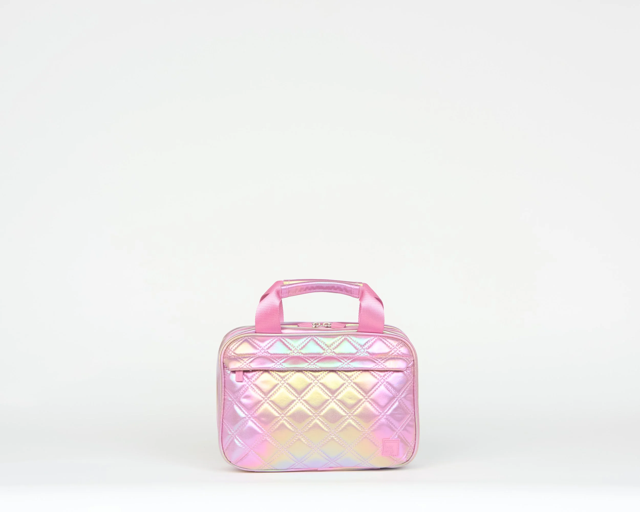 THE QUILTED CATCH IT ALL COSMETIC HANGING ORGANIZER 2.0 - IRIDESCENT PINK