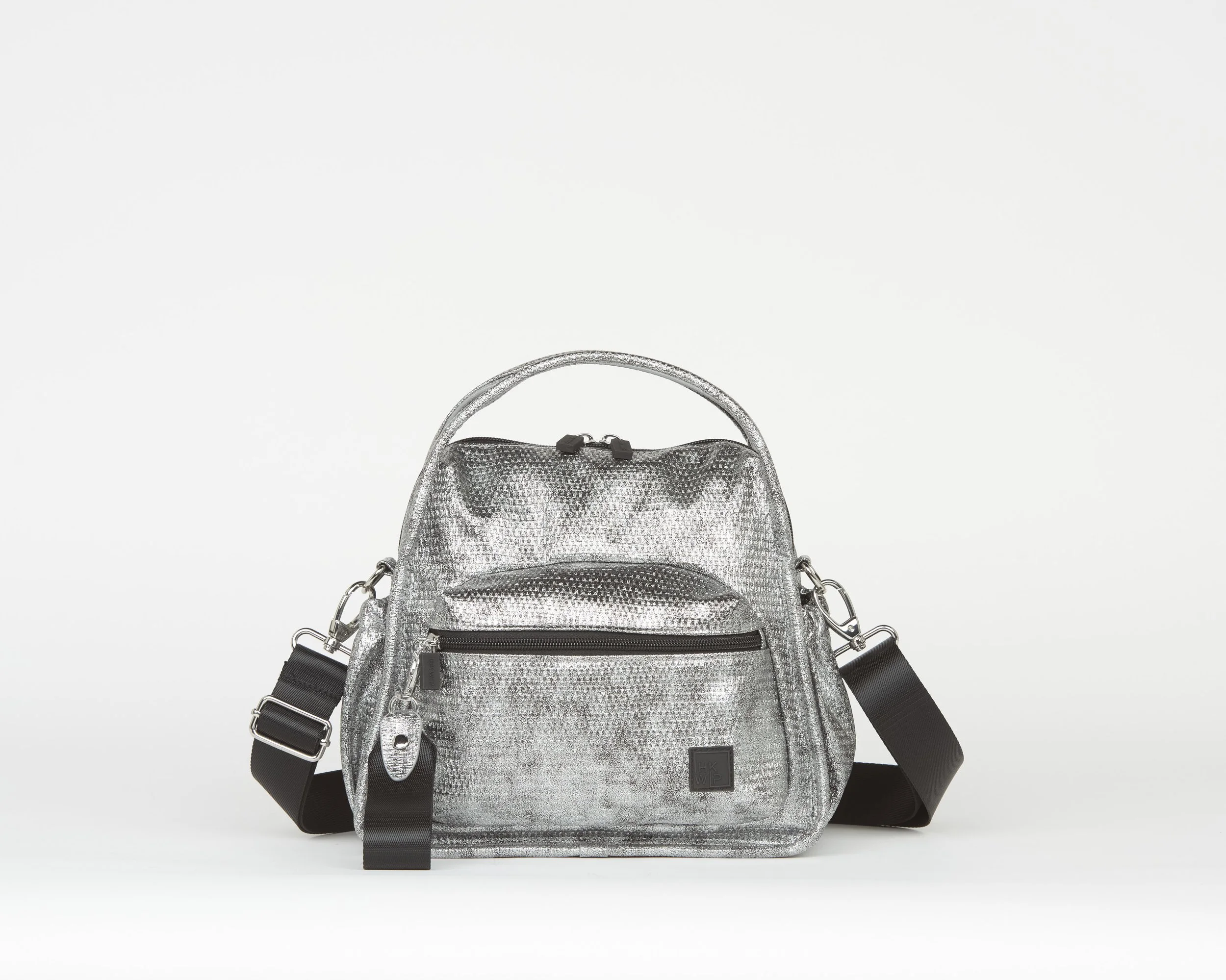 THE ARCHITECT CROSSBODY WITH TOP HANDLES - IRON WOVEN