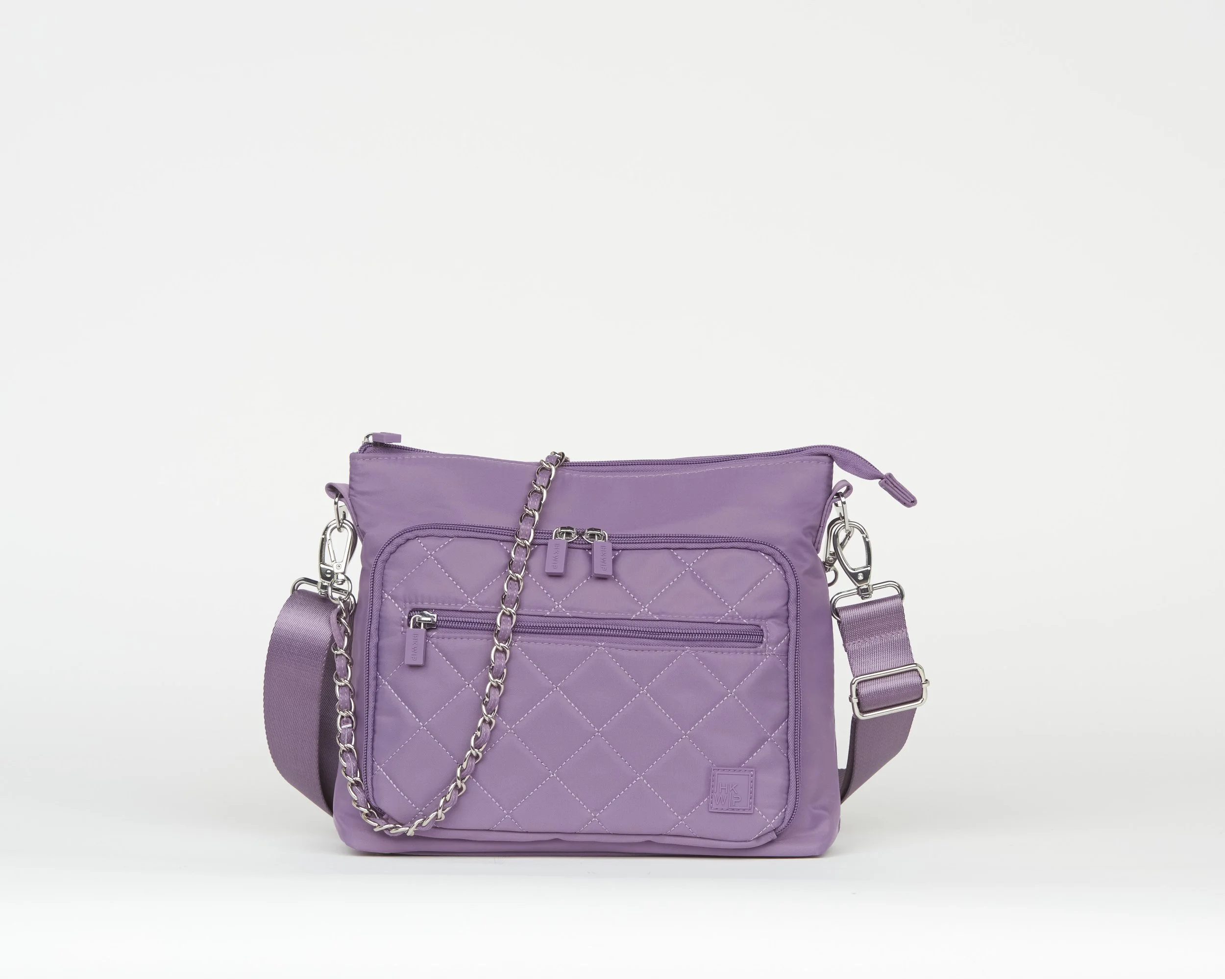 THE SENSATIONAL CHAIN SHOULDER BAG W/ CROSSBODY STRAP  - VINTAGE GRAPE