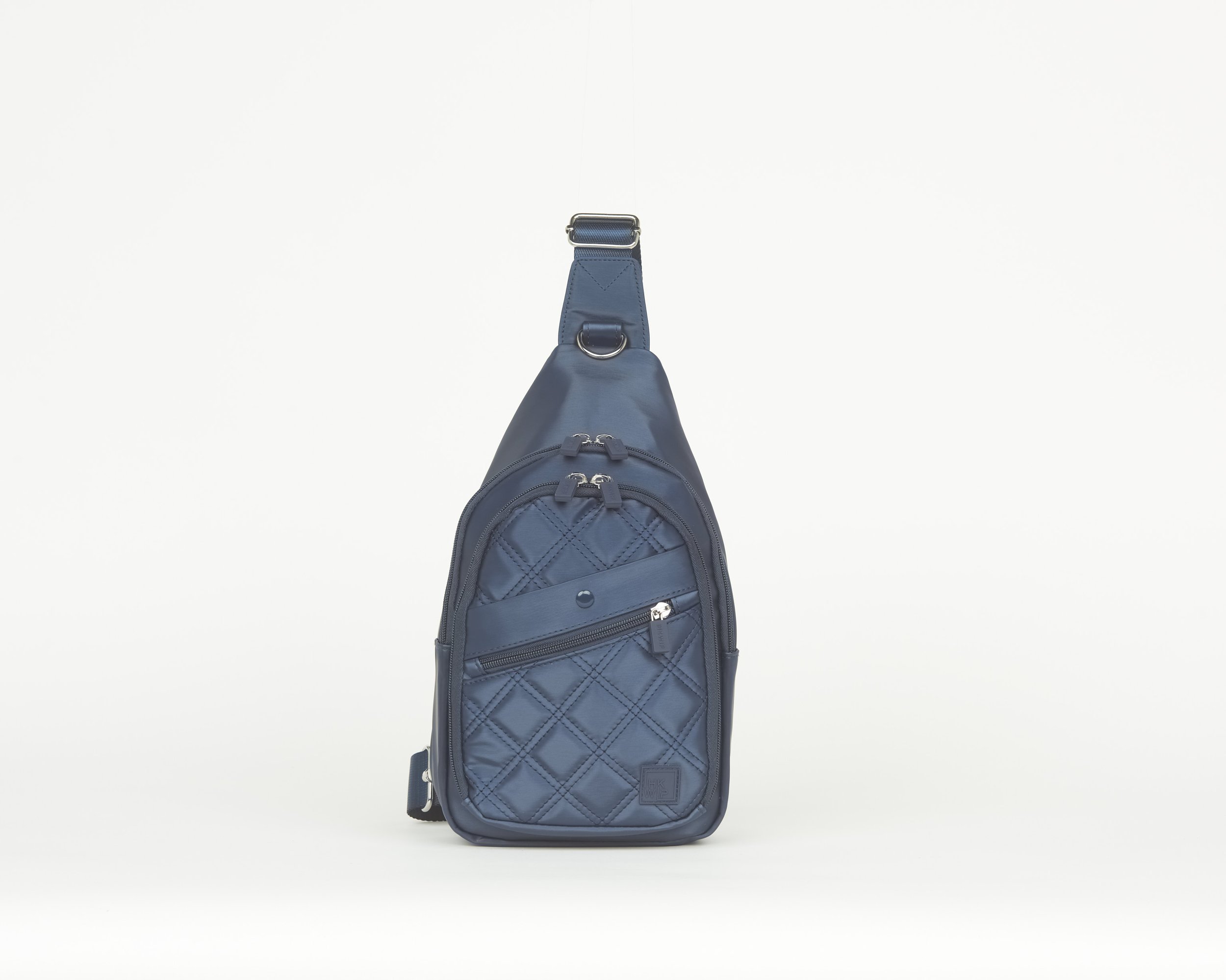THE CONVERTIBLE SIDEKICK SLING BACKPACK - METALLIC MIDNIGHT BLUE