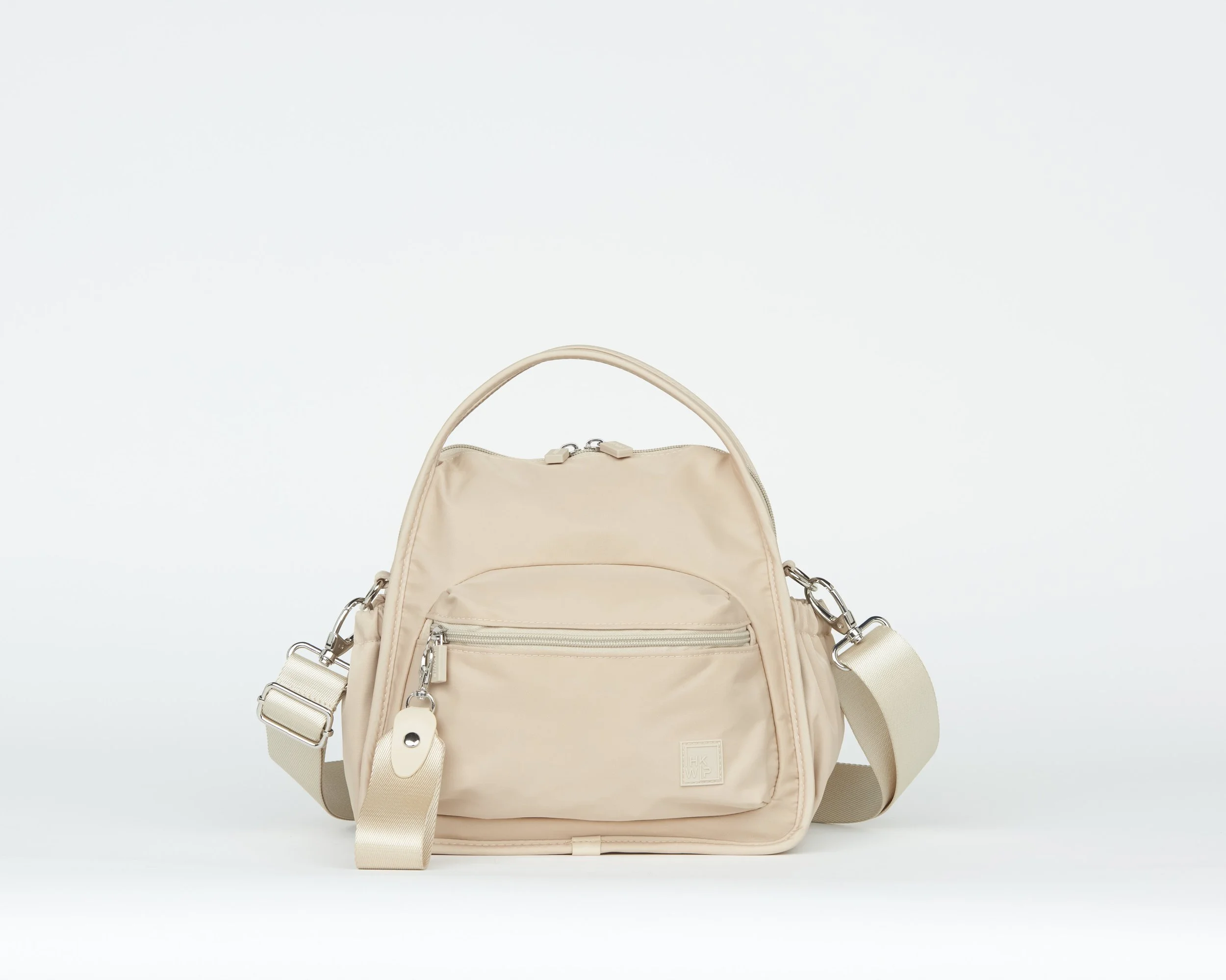 THE ARCHITECT CROSSBODY WITH TOP HANDLES - SAND