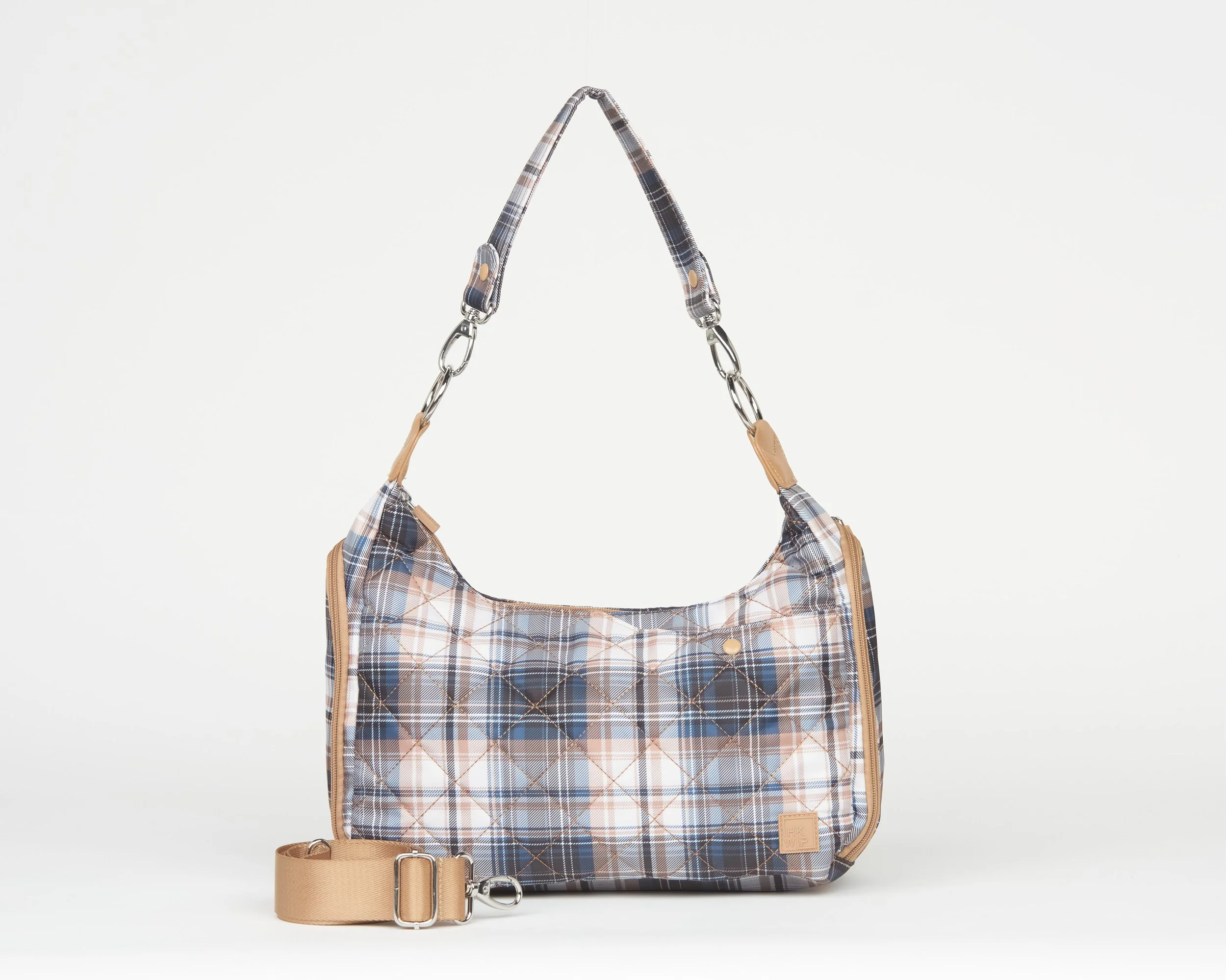 THE EXCELSIOR QUILTED CONVERTIBLE SHOULDER BAG - POSITIVELY PLAID