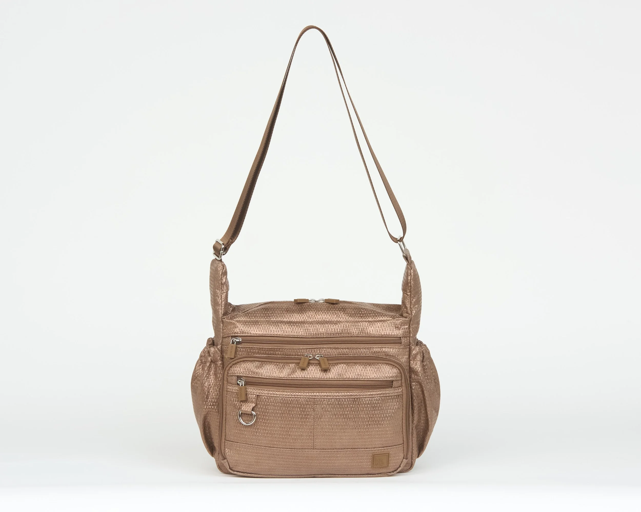 THE EVERYDAY EXPLORER MESSENGER CROSSBODY - BRONZE WOVEN