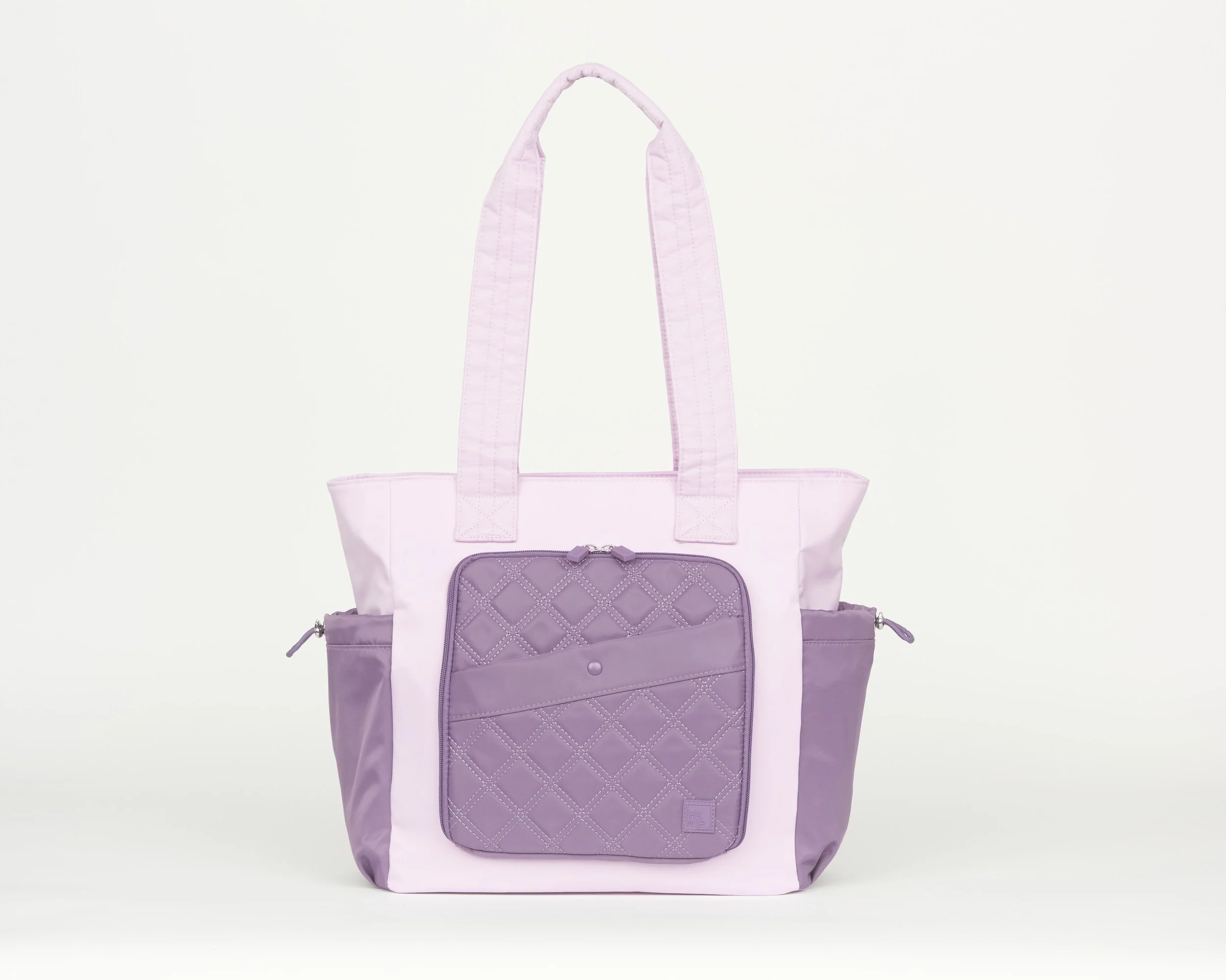 THE SIDEKICK COLORBLOCK TOTE - SOFT LAVENDER/VINTAGE GRAPE