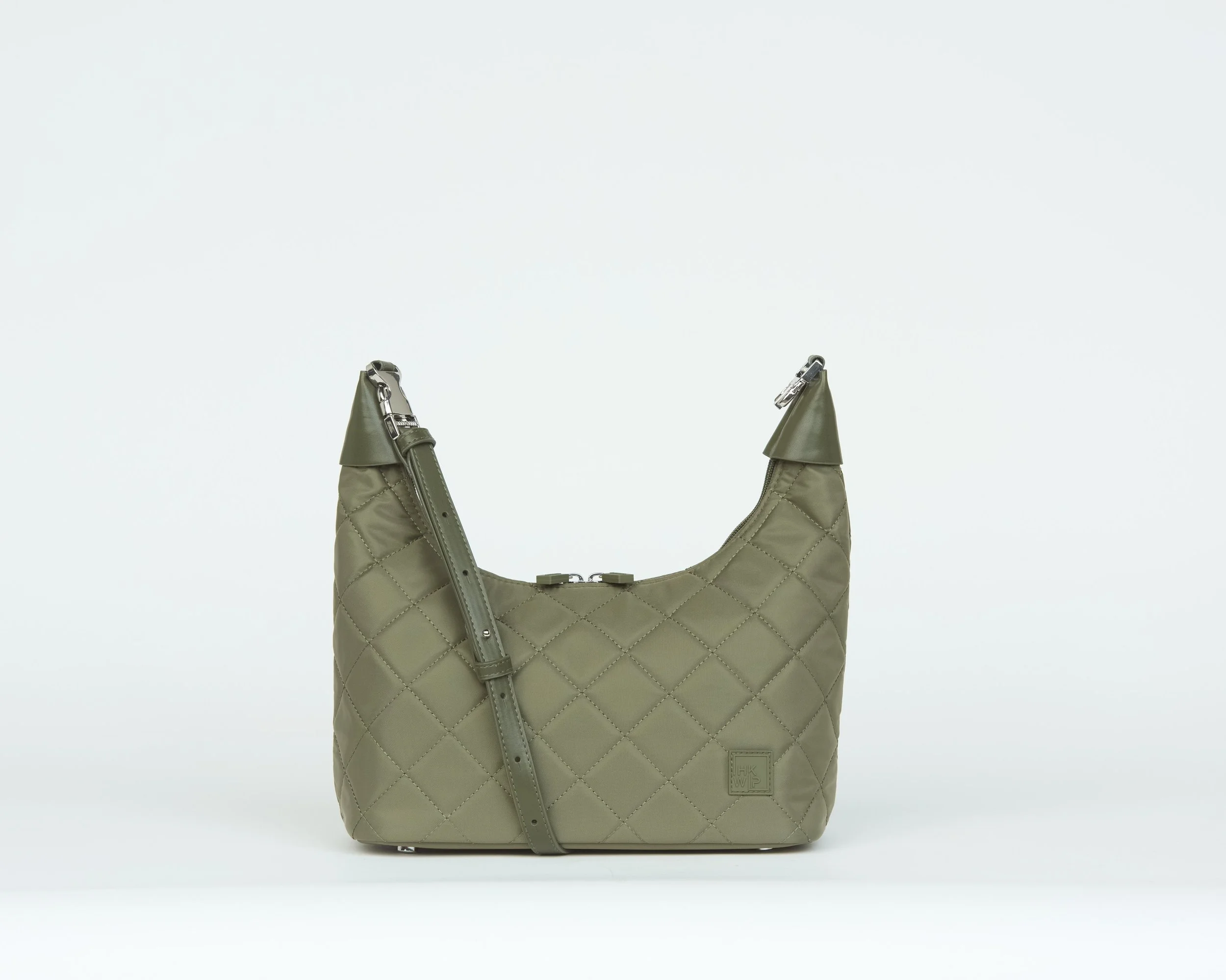 THE CLIQUE CONVERTIBLE QUILTED CROSSBODY - MILITARY OLIVE