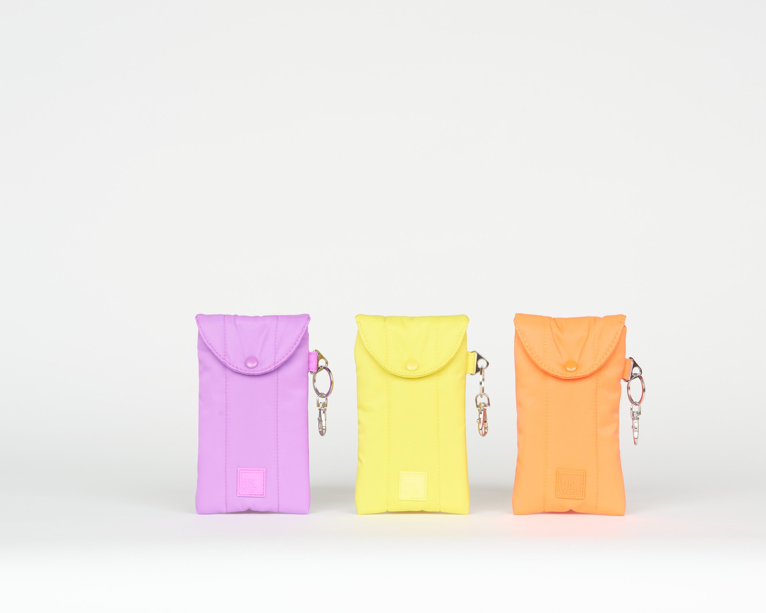 THE SET OF 3 SOFT LINED CLARITY GLASSES CASES - NEON COMBO