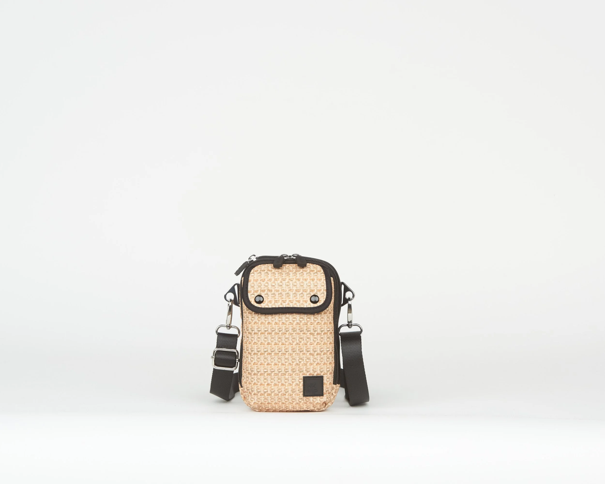 THE RAFFIA EVERYDAY ESSENTIALS CROSSBODY - BLACK