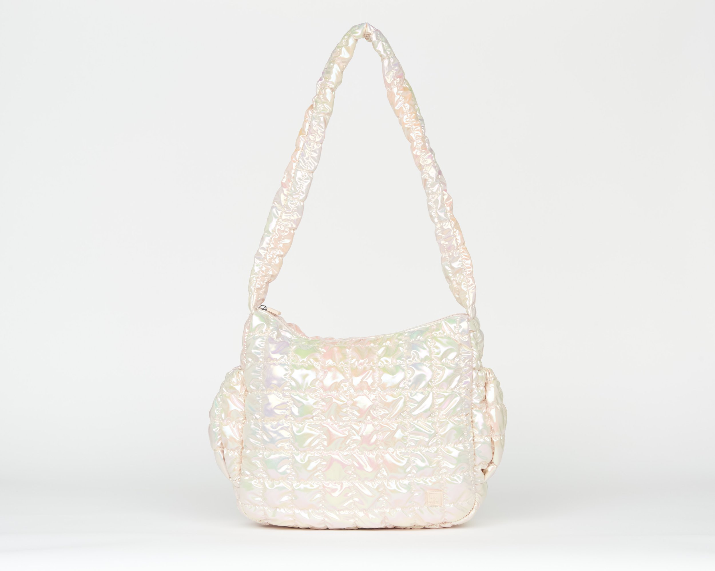 THE CLOUD QUILT CONVERTIBLE SHOPPER TOTE - IRIDESCENT SHIMMER