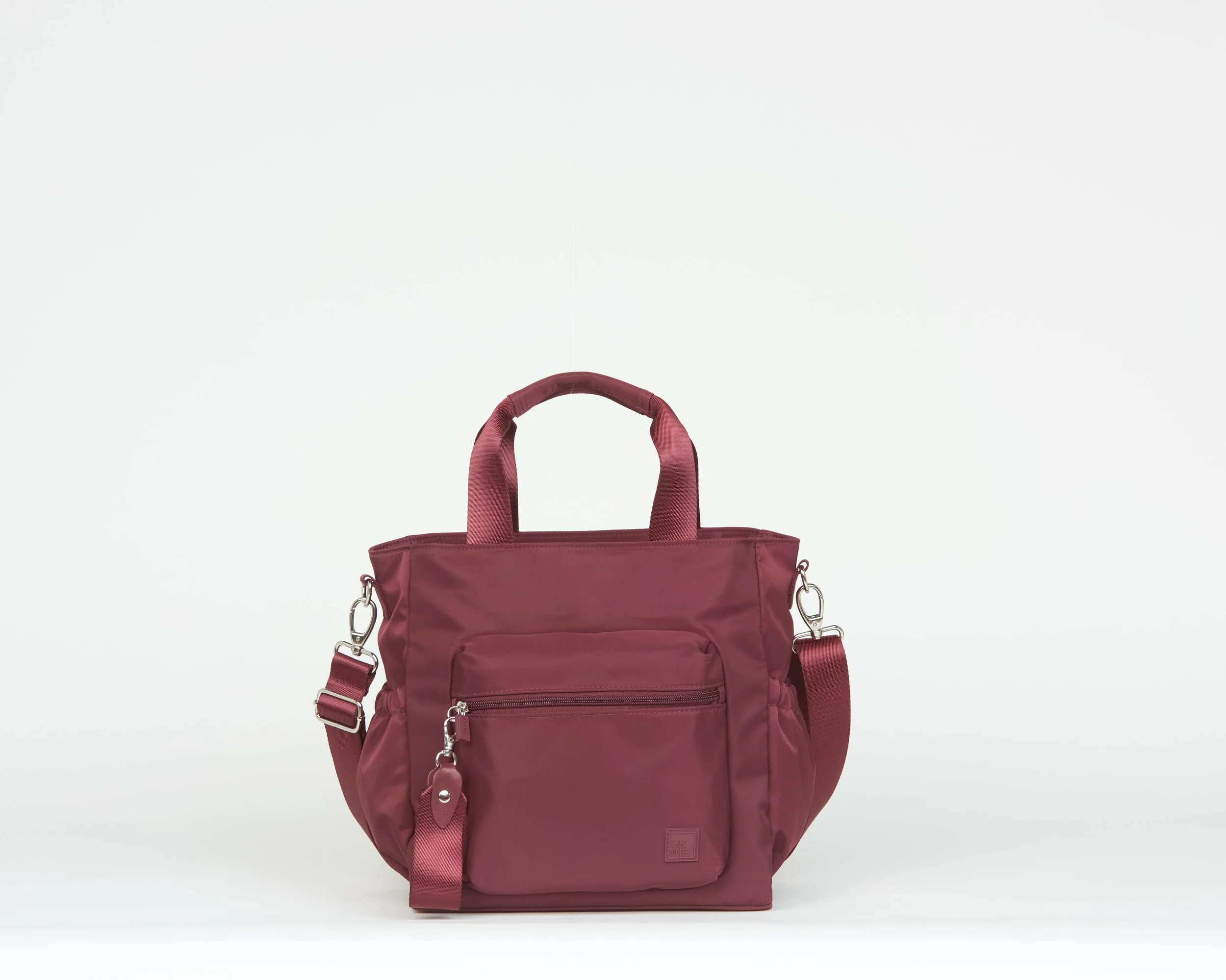 THE CARRIED AWAY CONVERTIBLE TOP HANDLE TOTE CROSSBODY - FIG
