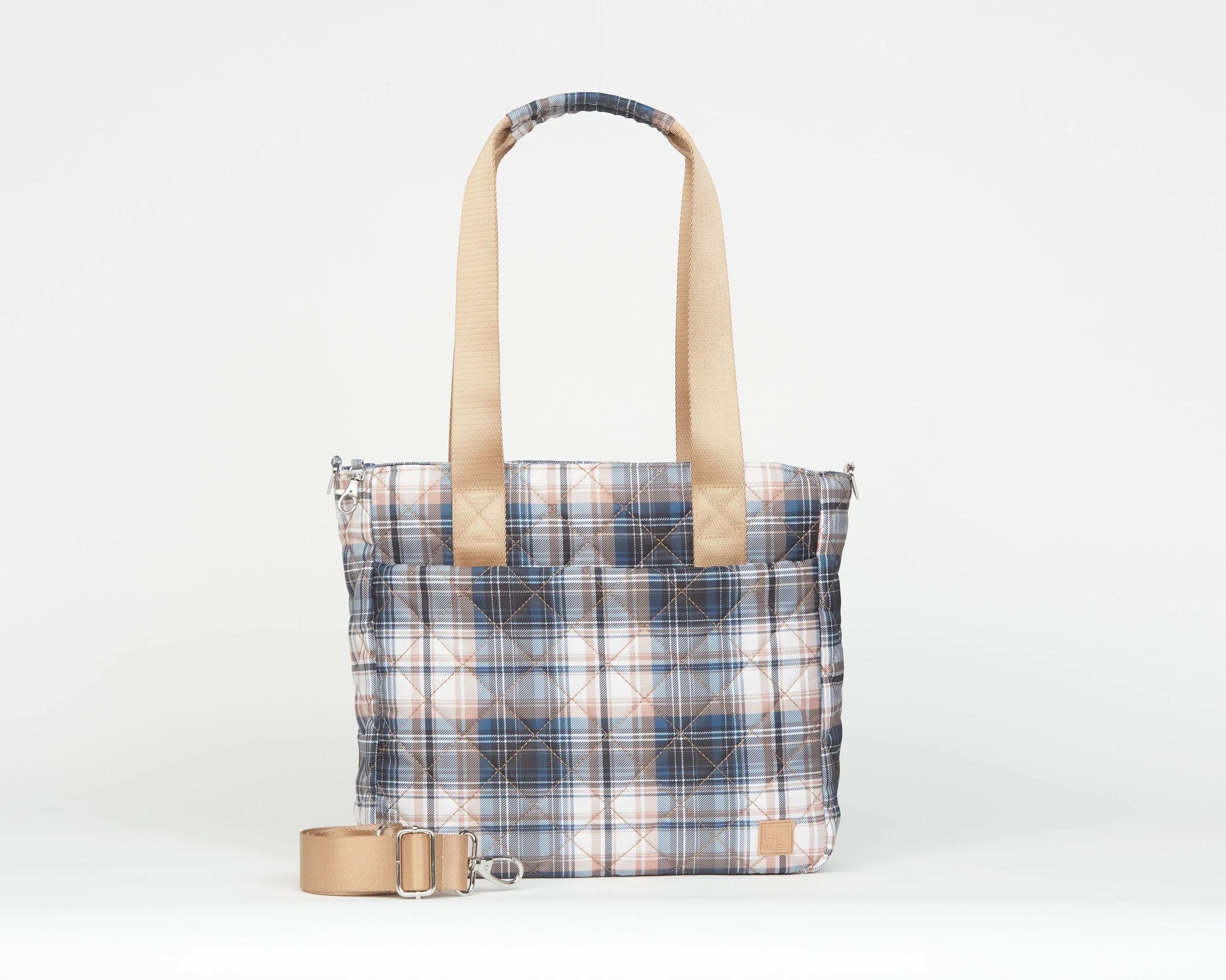 THE QUILTED CARRY YOUR CONFIDENCE ANTI-THEFT TOTE - POSITIVELY PLAID
