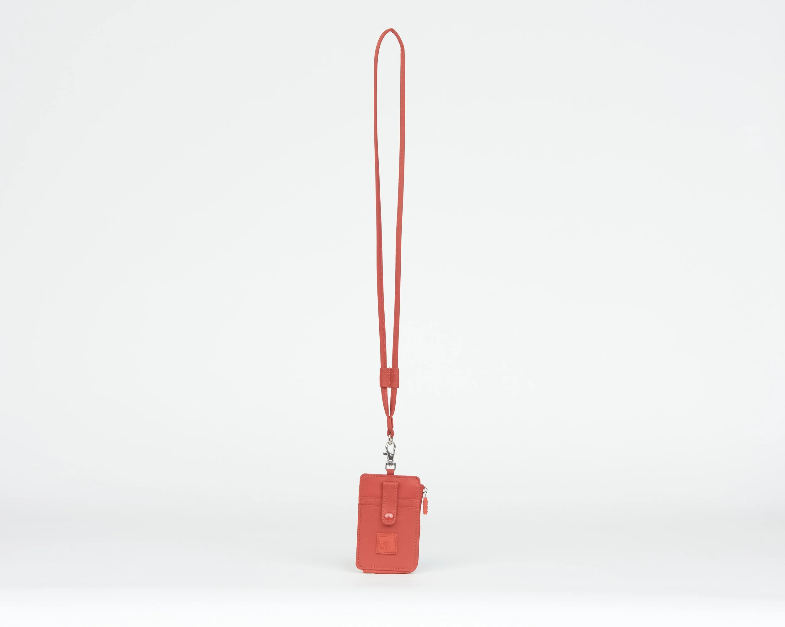THE SET SAIL RFID LANYARD CARD CASE - VINTAGE RED