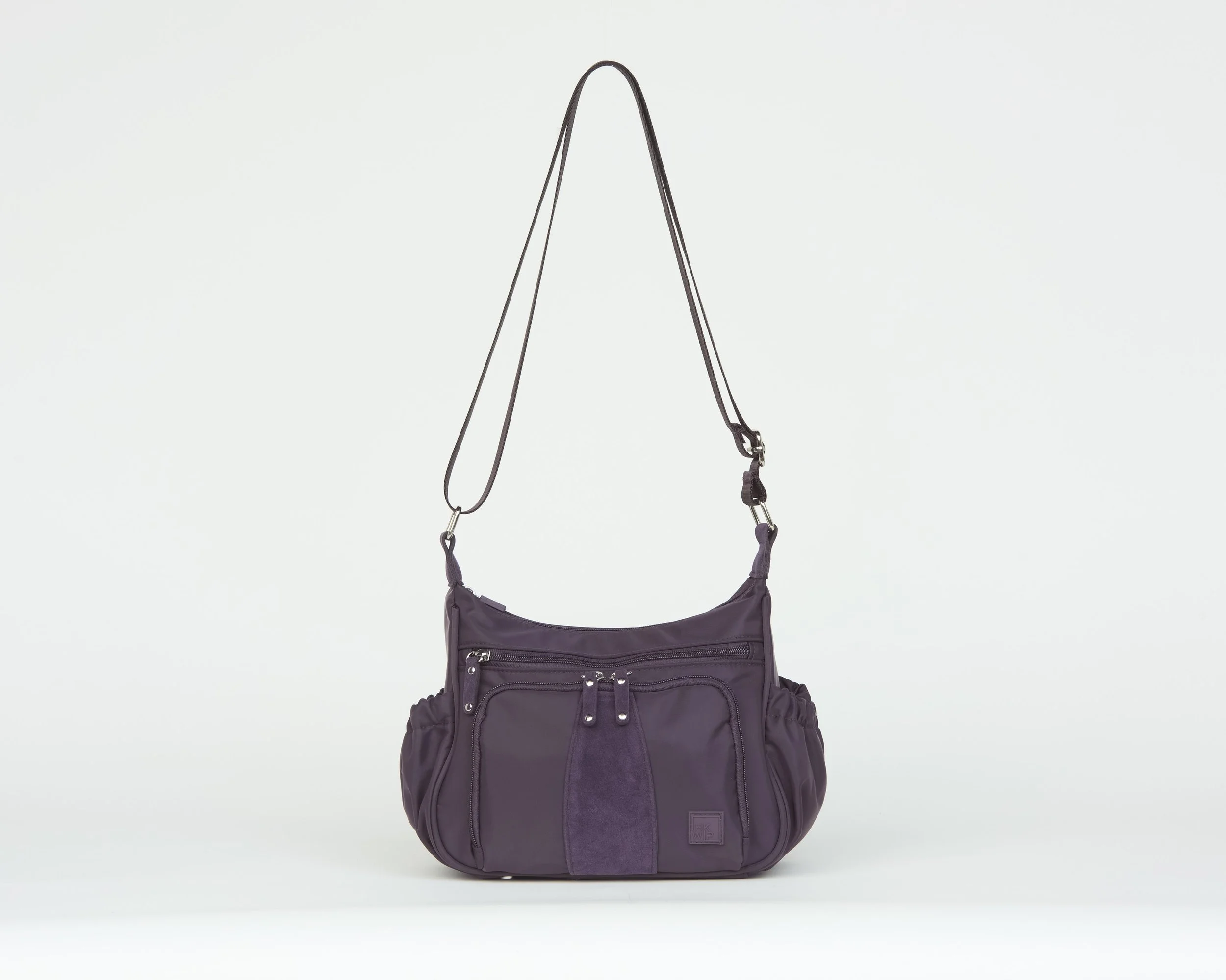 THE SUEDE IT AIN'T SO CONVERTIBLE SHOULDER BAG - DARK PLUM