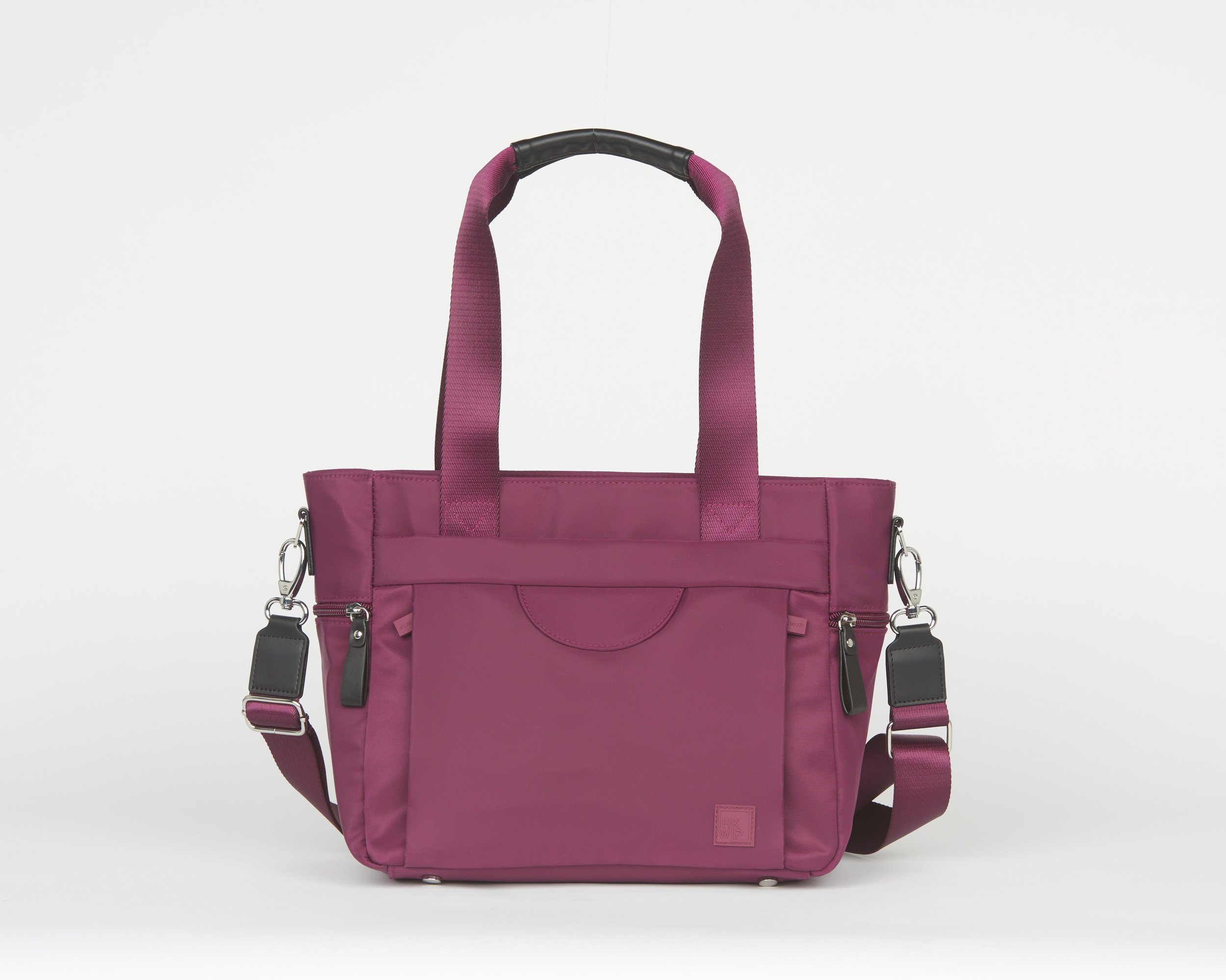 THE SHOWSTOPPER CONVERTIBLE TOTE BAG - MERLOT RED