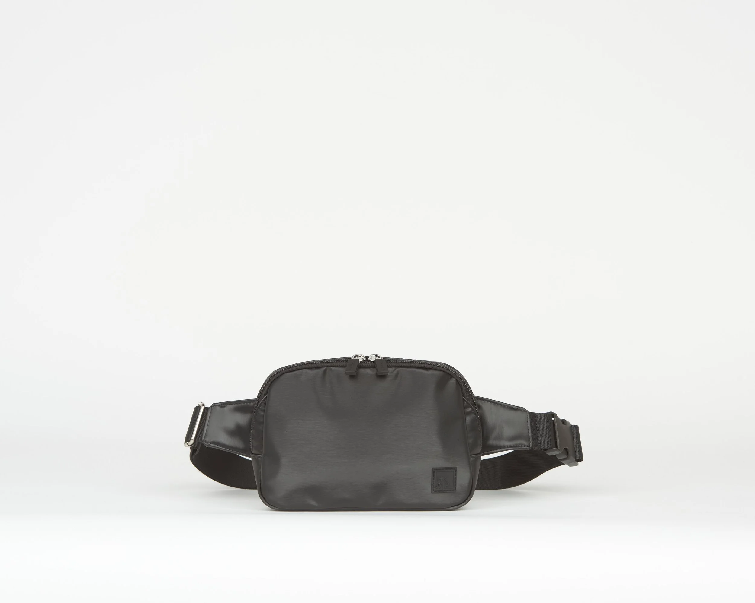 THE DAILY CONVERTIBLE BELT BAG SLING CROSSBODY - METALLIC BLACK