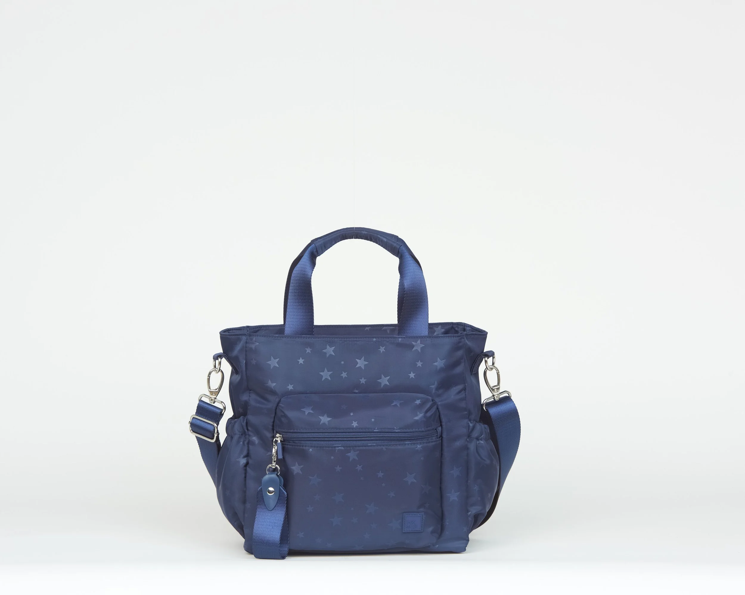 THE CARRIED AWAY CONVERTIBLE TOP HANDLE TOTE CROSSBODY - NAVY STAR