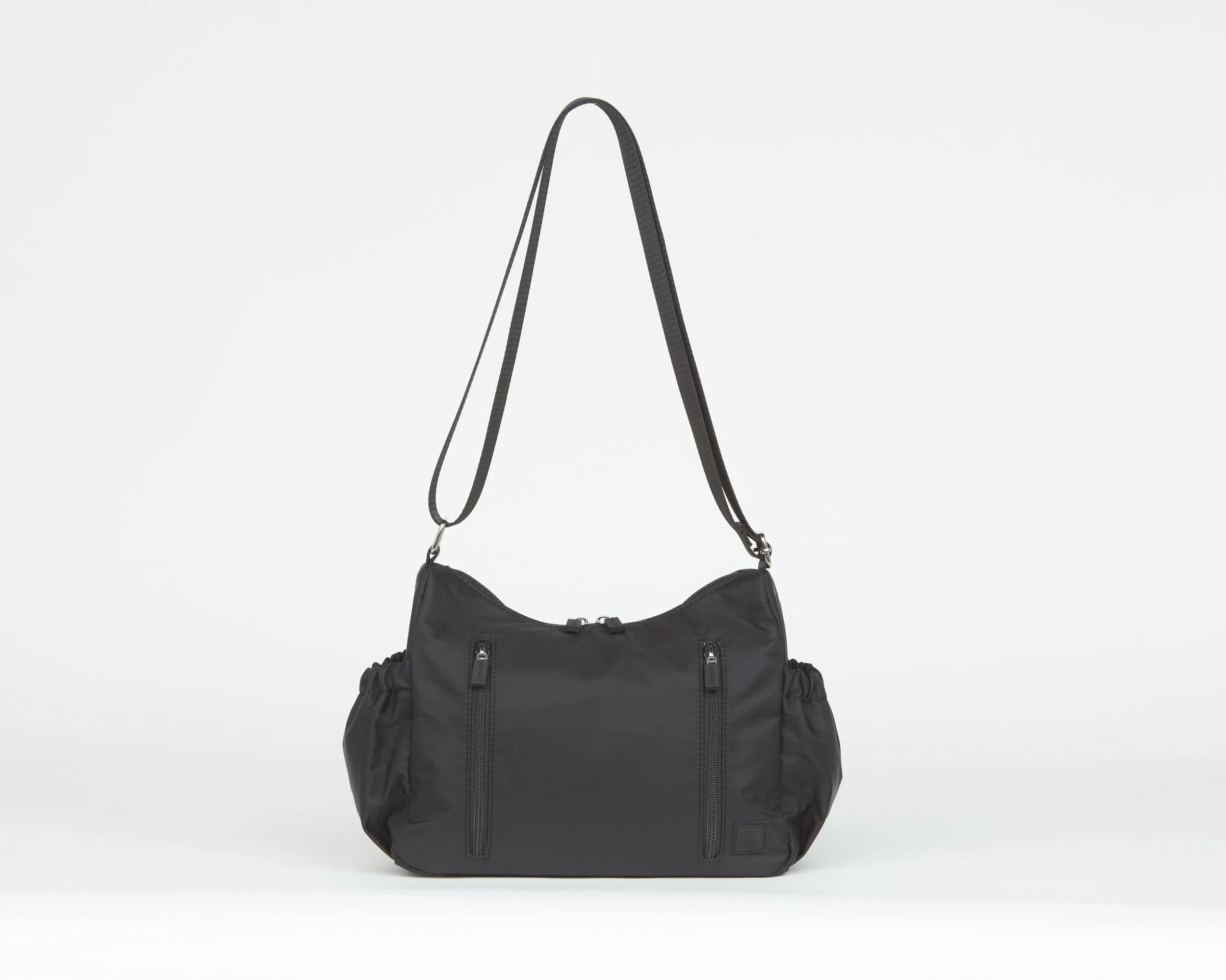 THE TRANSIT CONVERTIBLE SHOULDER CROSSBODY - BLACK