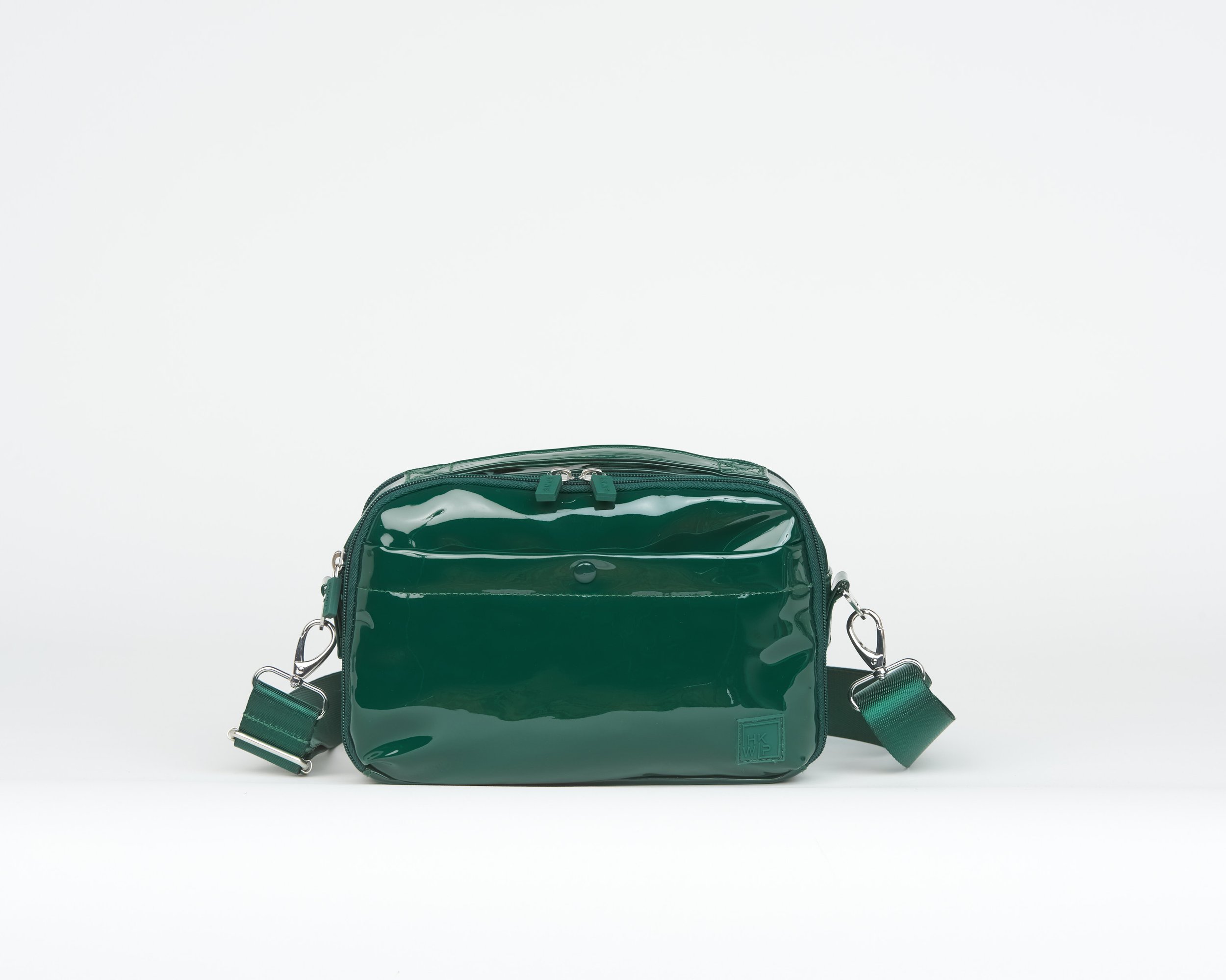 THE XL DAY TO DAY CONVERTIBLE CROSSBODY - PATENT EMERALD