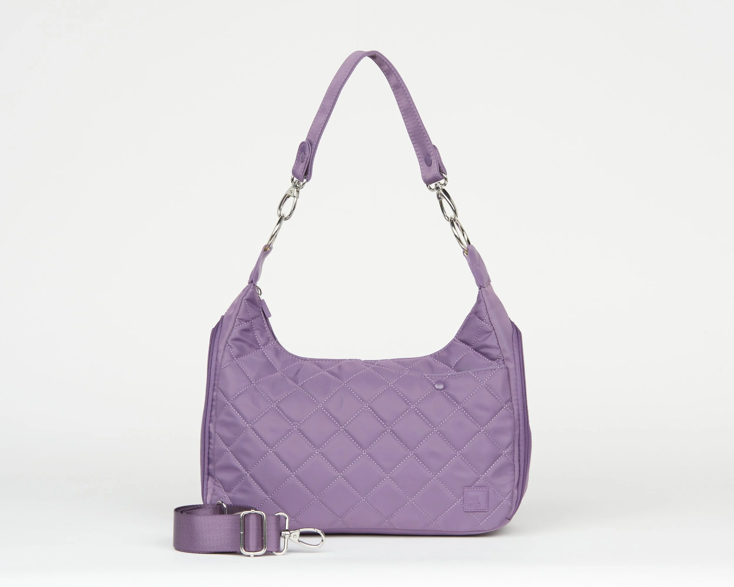 THE EXCELSIOR QUILTED CONVERTIBLE SHOULDER BAG - VINTAGE GRAPE