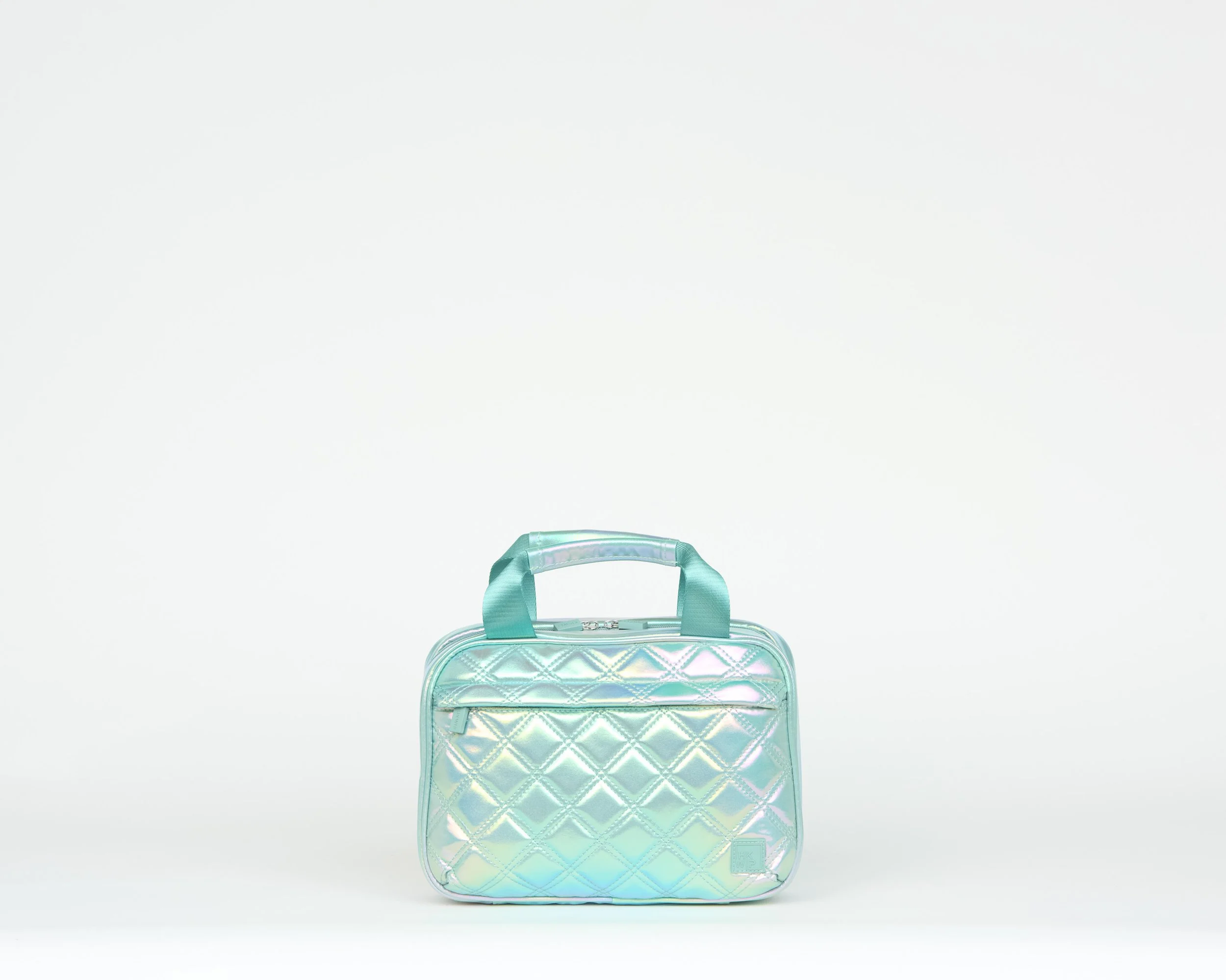 THE QUILTED CATCH IT ALL COSMETIC HANGING ORGANIZER 2.0 - IRIDESCENT BLUE