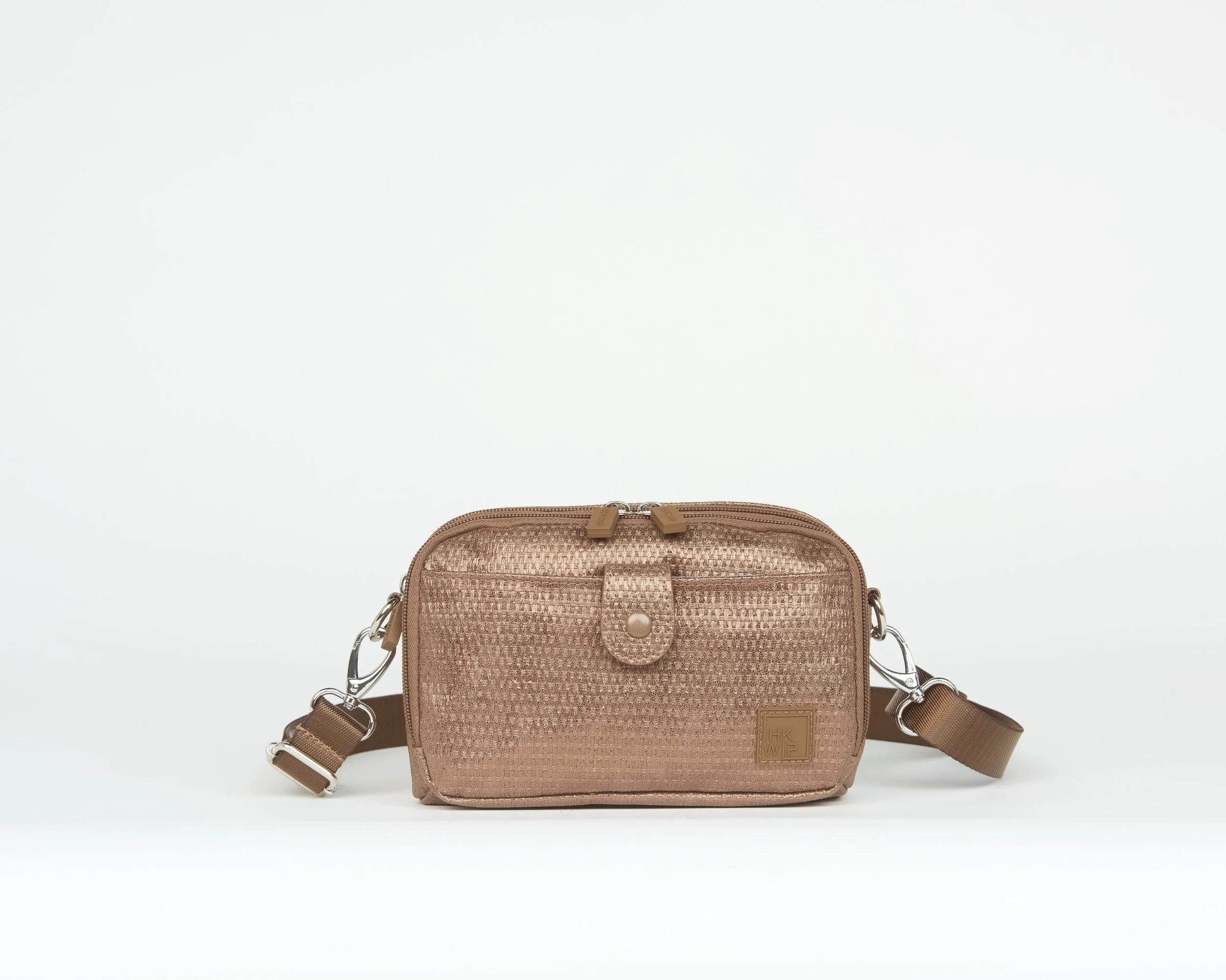 THE EAST/WEST SNAP IT CROSSBODY - BRONZE WOVEN