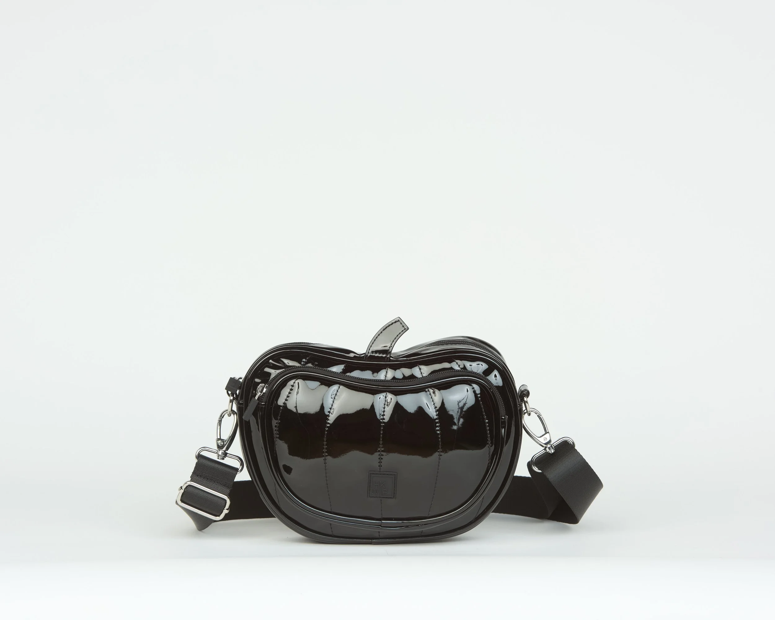 THE PERMISSION TO PUMPKIN CROSSBODY - PATENT BLACK